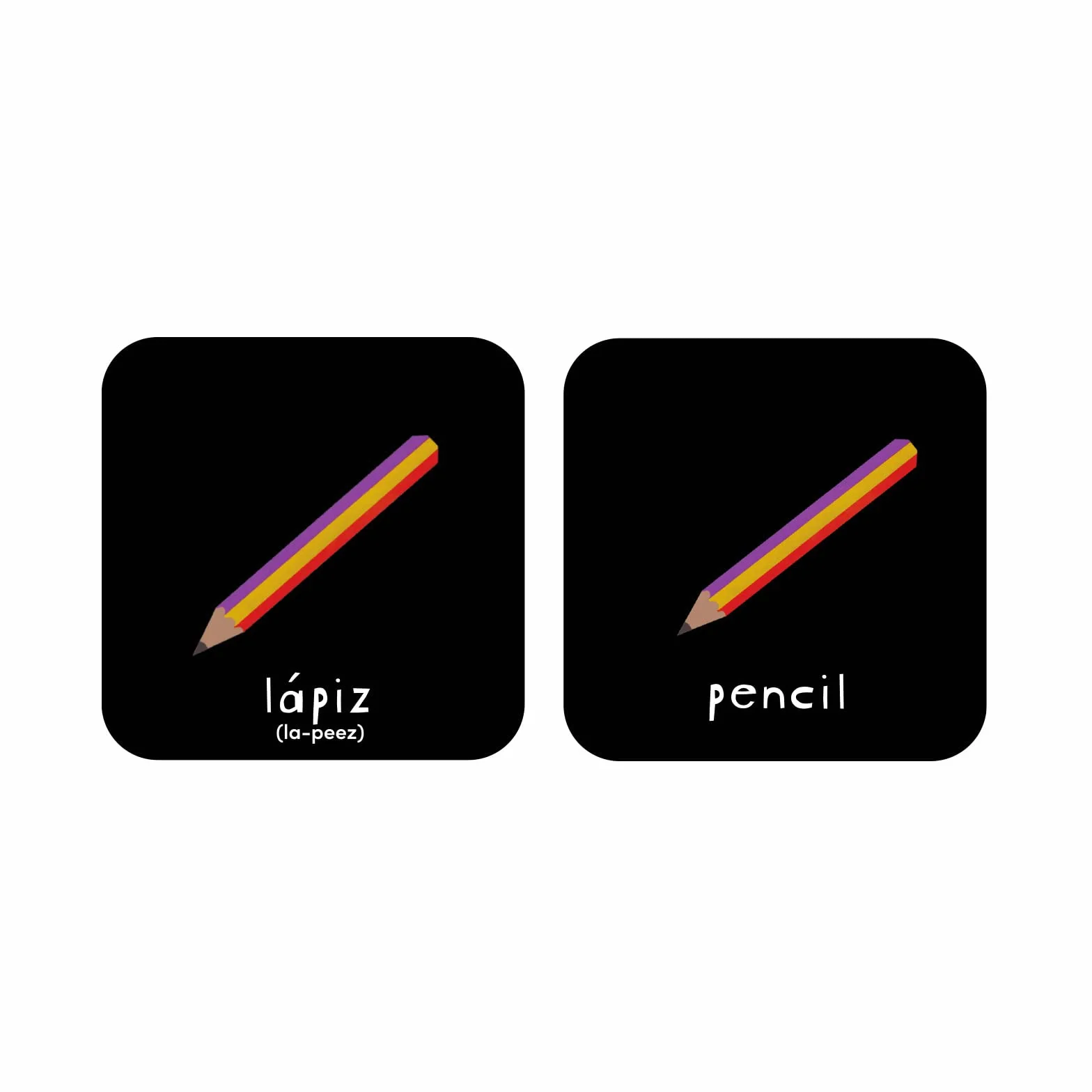 Minilingo Flashcards: Bilingual Memory Game With Spanish & English Cards