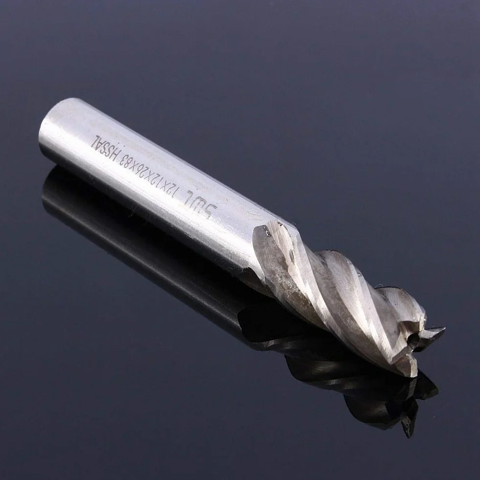 Frez CNC 10 mm 4 flety Zestaw frezów końcowych HSS cylindryczny do metalu i drewna