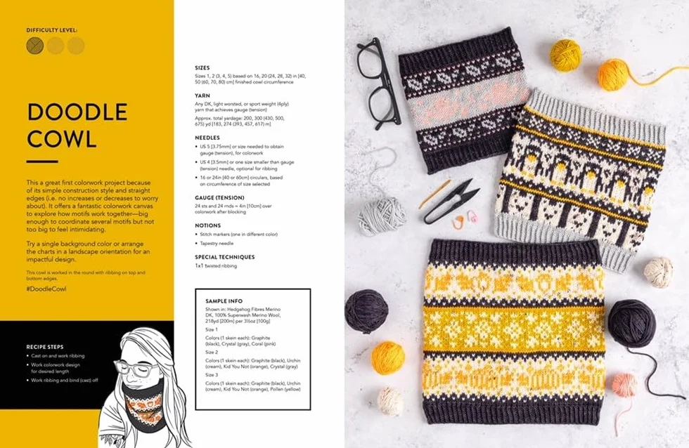 The Doodle Knit Directory: 200 Mix & Match Motifs and Patterns for Knitted Accessories