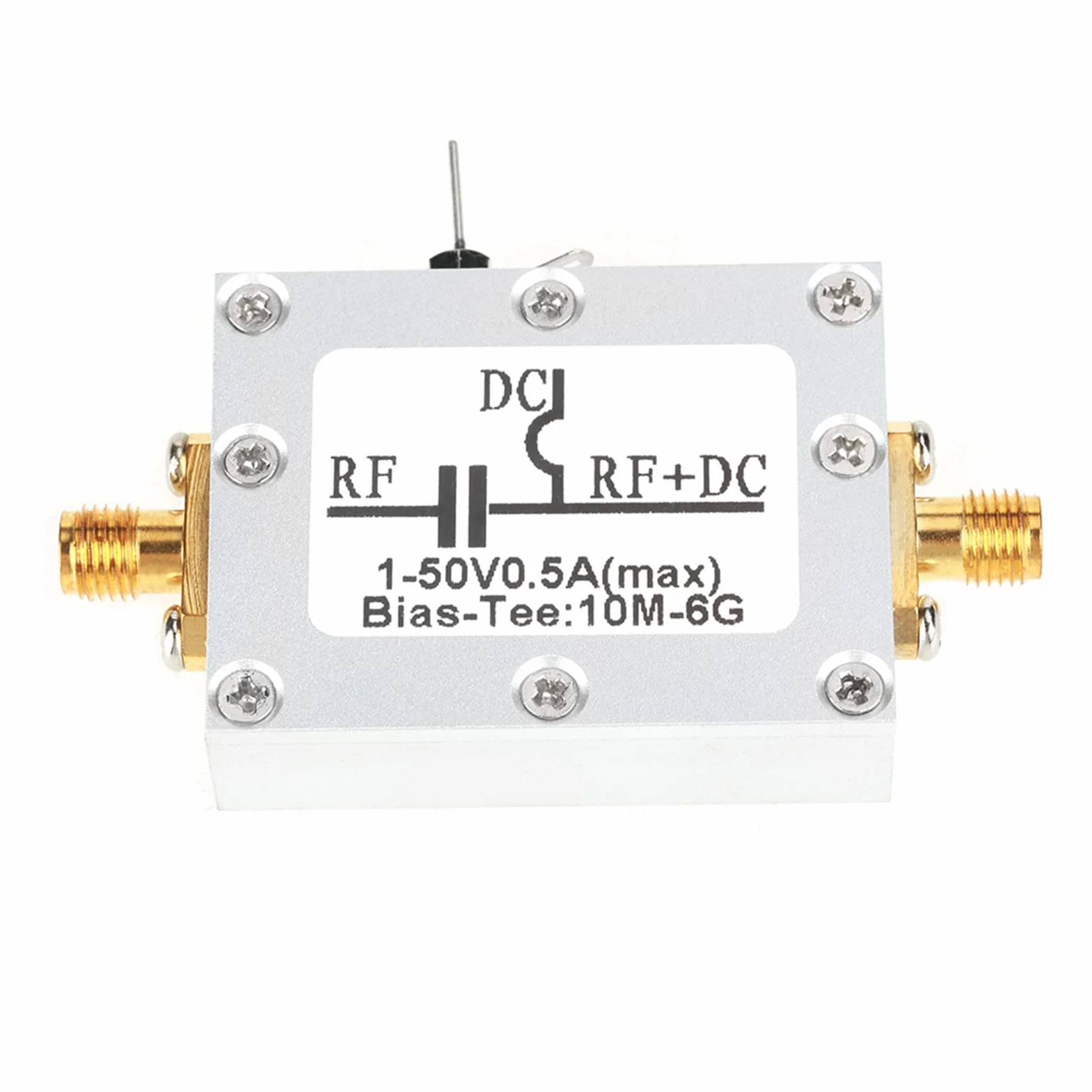 Estink Bias-T Trójnik Koaksjalny RF do Mikrofal, 10 MHz-6 GHz, Wysokiej Częstotliwości, 1 Sztuka