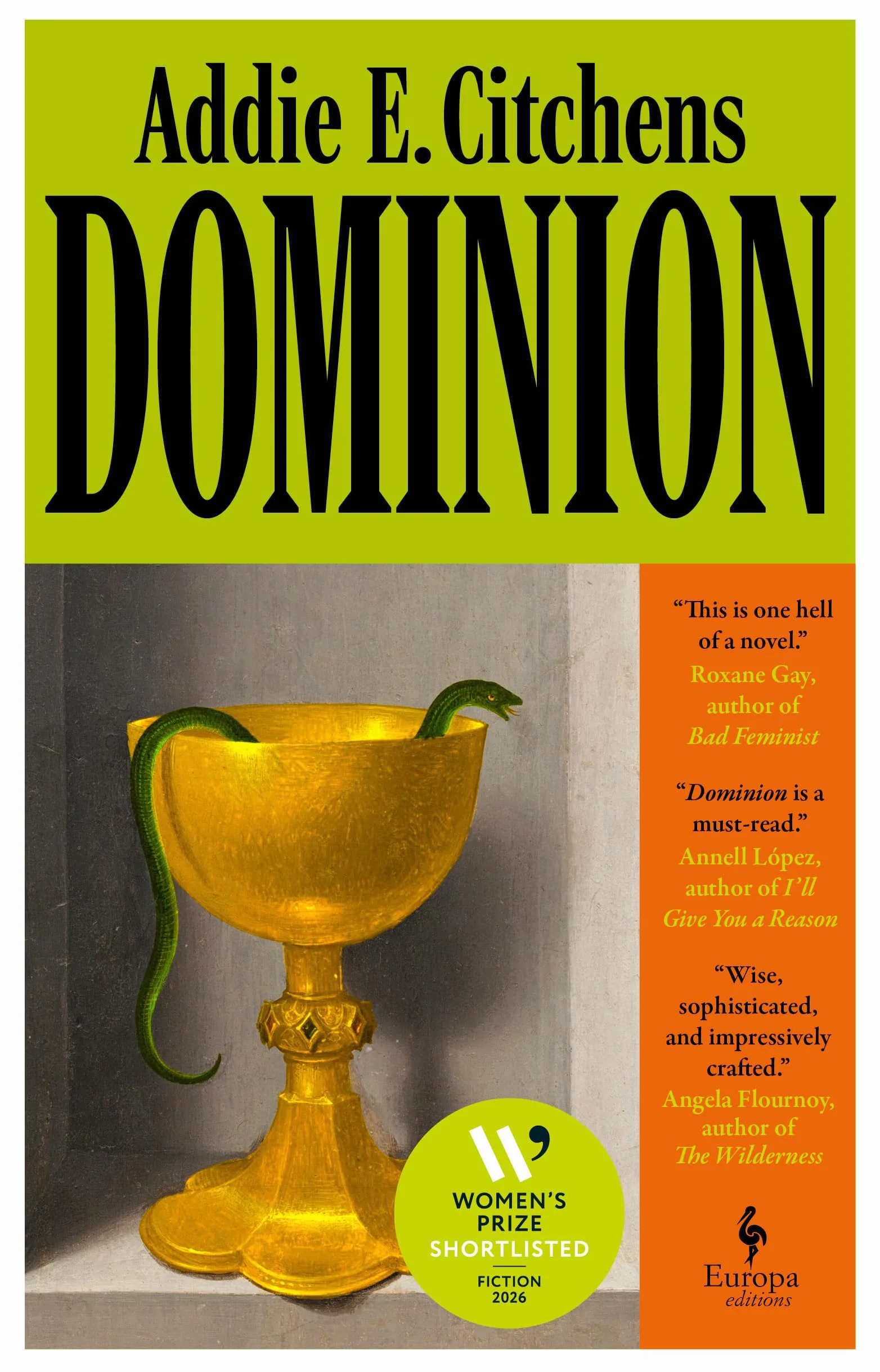 Dominion: Shortlisted for the 2026 Women's Prize for Fiction