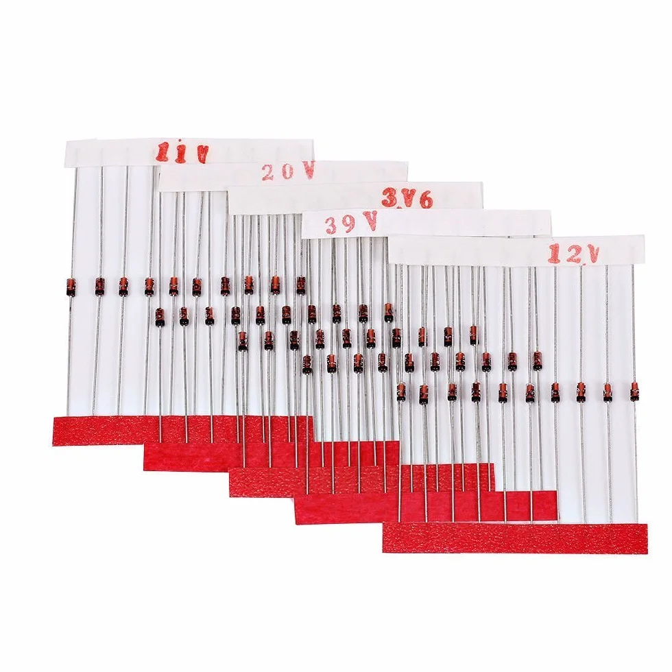 DollaTek 300Pcs (2V ~ 39V) 30 Werte 1 / 2W 0.5W Zener Diode Set gemischte Sortiment KIT