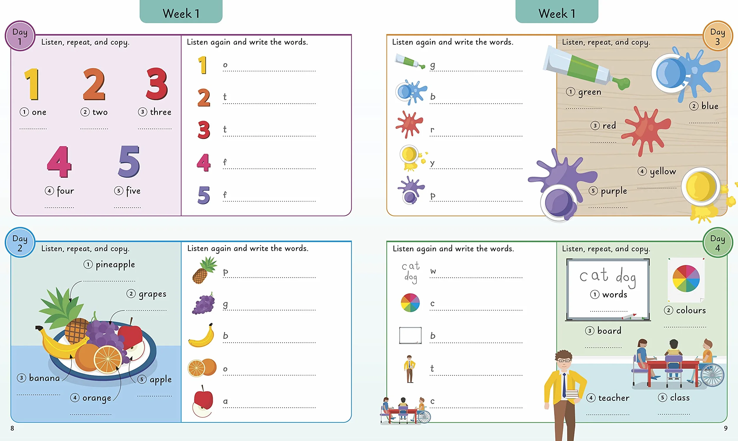 English for Everyone Junior 5 Words a Day: Learn 1,000 English Words