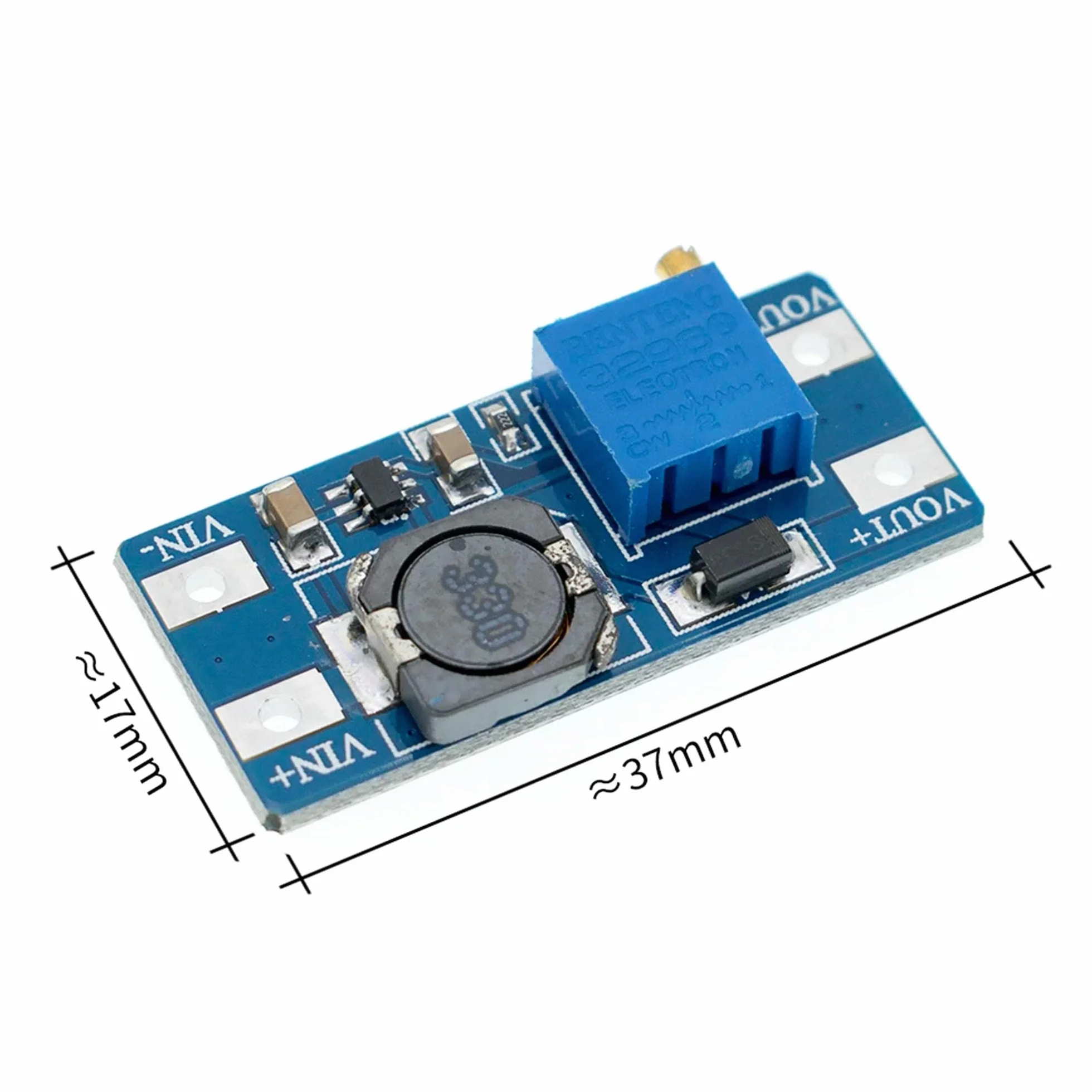 MT3608 2A Konwerter DC-DC 2-24V do 5-28 V Step Up Regulowany regulator napięcia wzmacniacz Buck 5V 12V 24V (1 szt.)