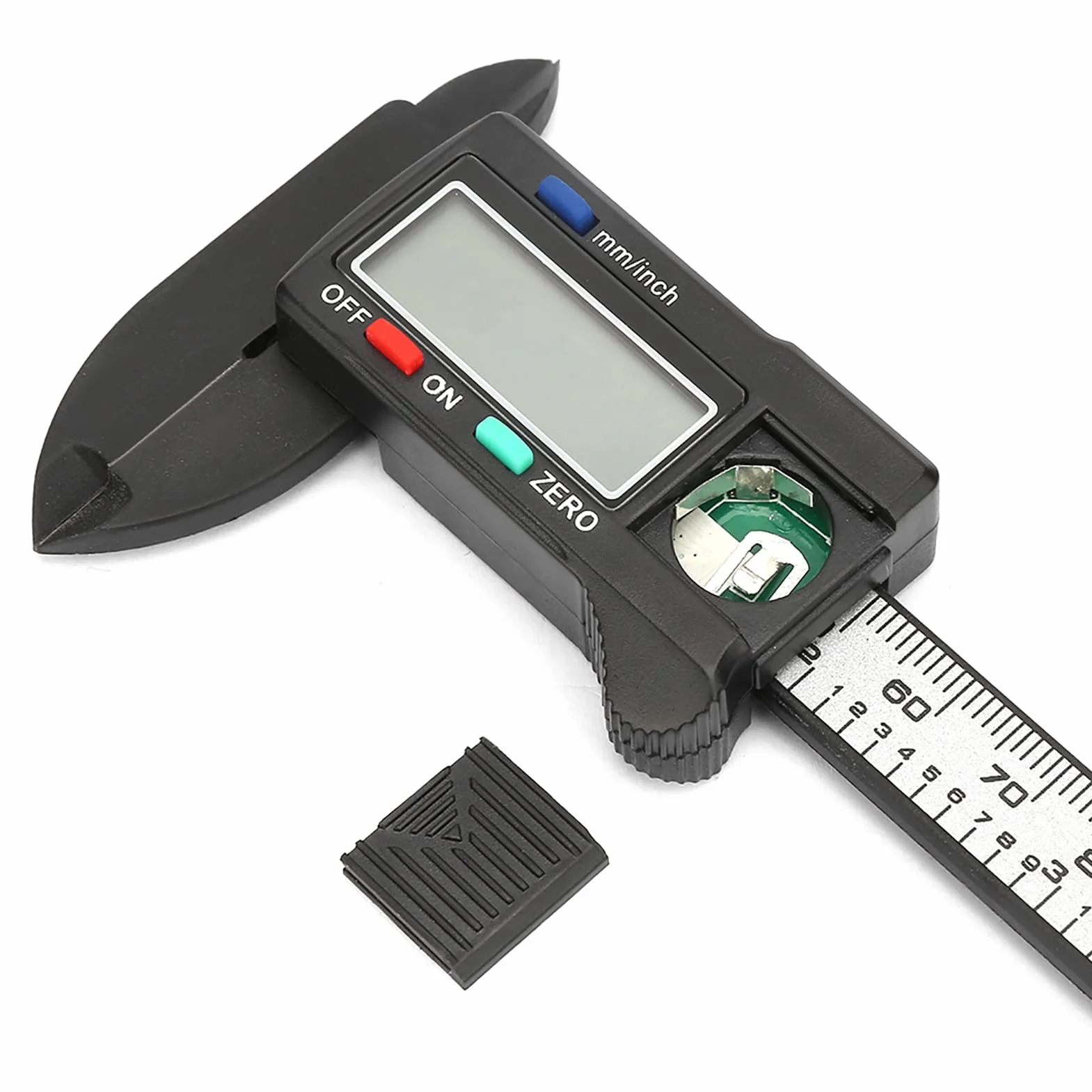 Generic Precyzyjna Suwmiarka Cyfrowa z Tworzywa Sztucznego Lekka Przenośna do Samodzielnego Pomiaru i Szacowania Biżuterii Elektroniczna Cyfrowa Suwmiarka z Noniuszem dla Archeologów i Rzemieślników
