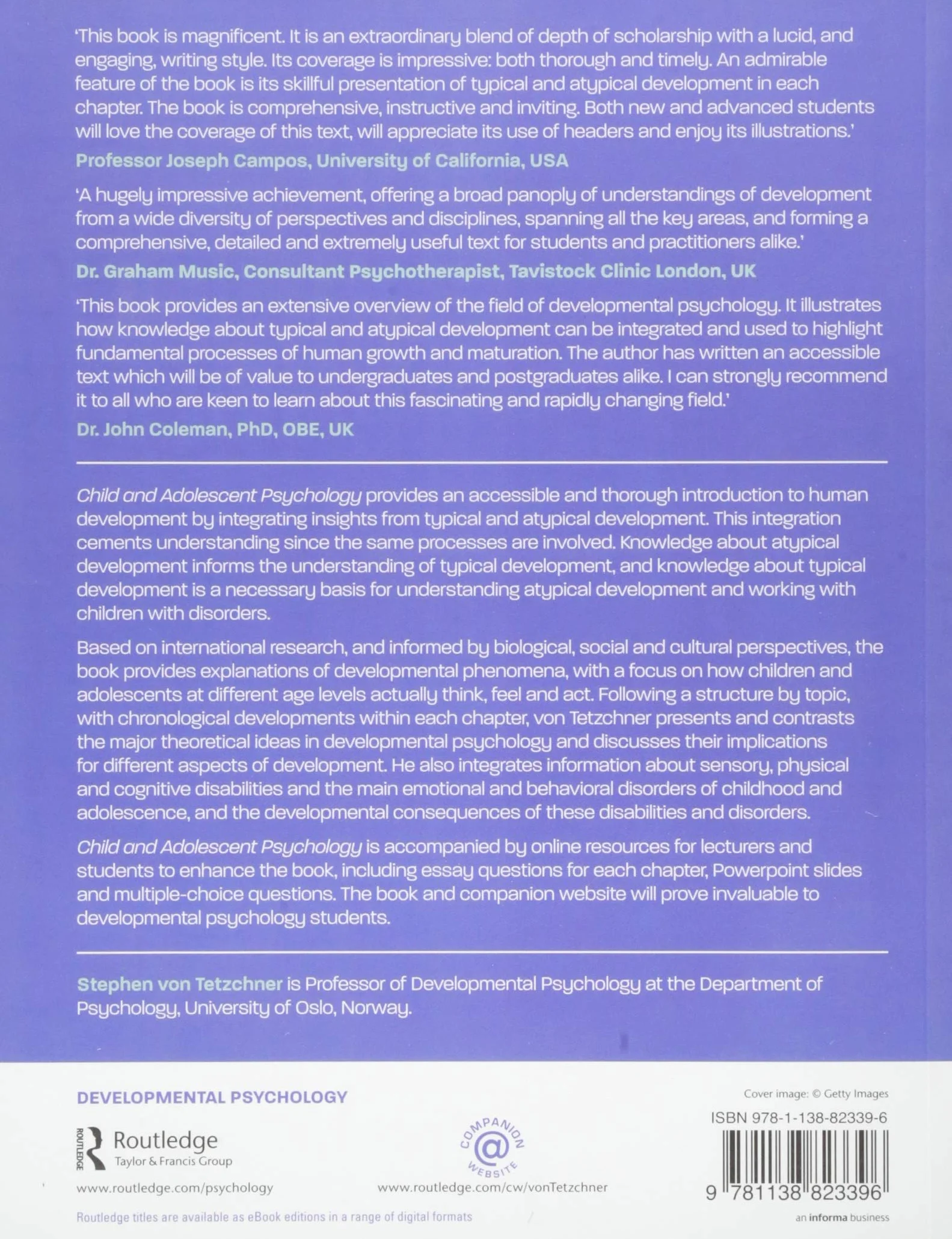 Child and Adolescent Psychology: Typical and Atypical Development