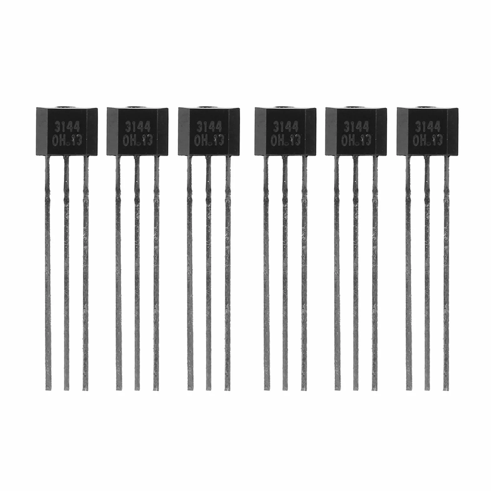 Czujnik Halla Magnetyczny 3144E A3144 10 sztuk 9.0×6.0×1.0 3Pin SIP