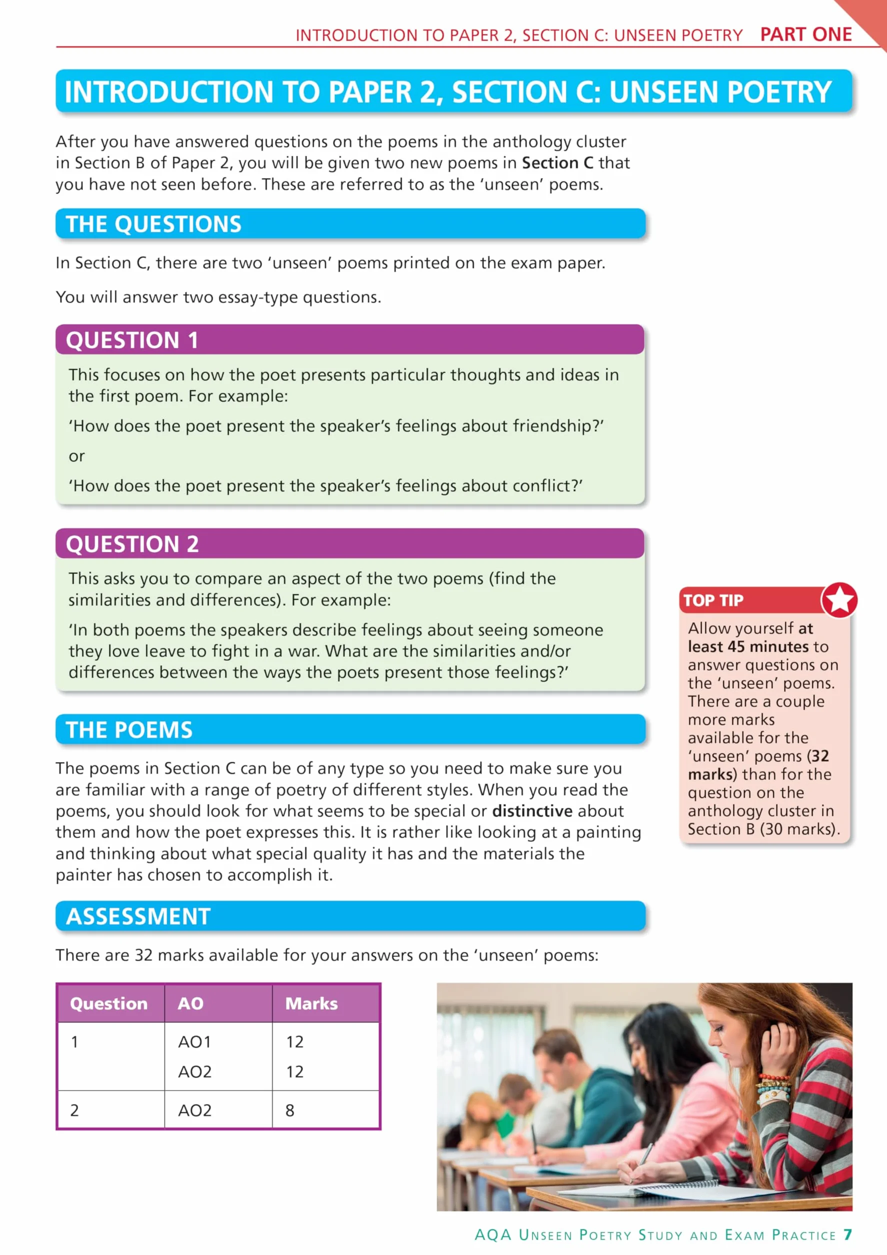 AQA English Literature Unseen Poetry Study and Exam Practice York Notes GCSE - for 2026, 2027 exams: York Notes Series