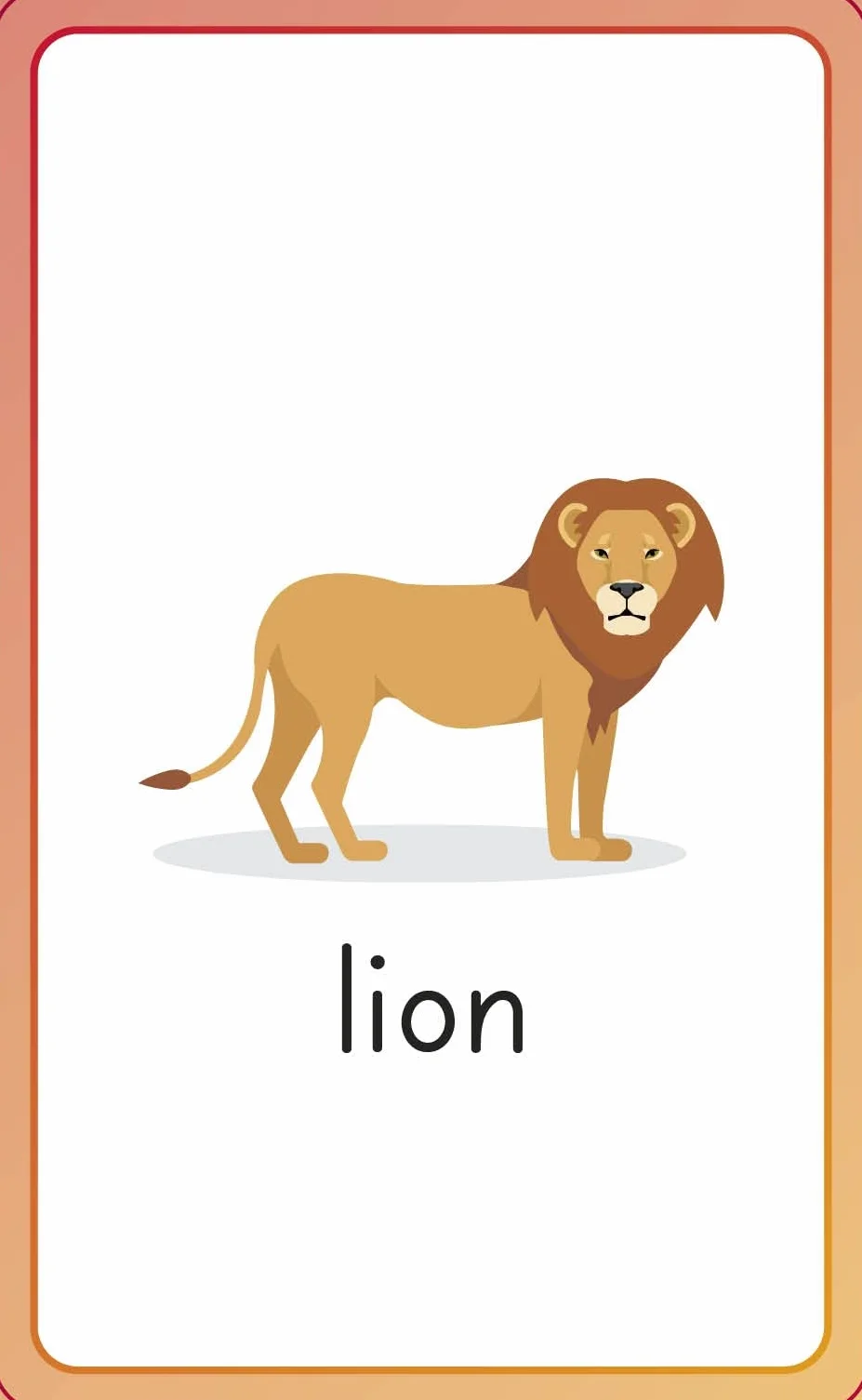 English for Everyone Junior First Words Animals Flash Cards