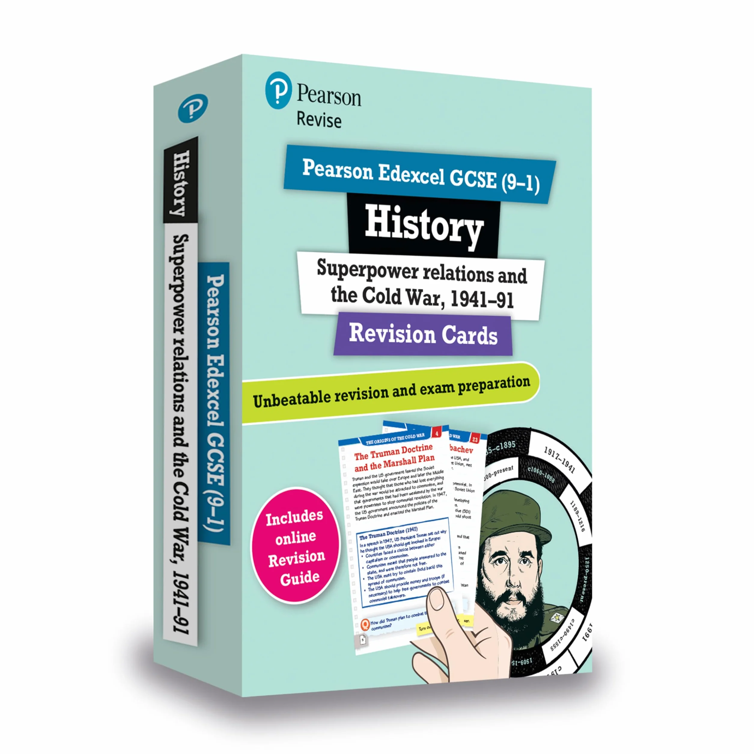 Revise Edexcel GCSE (9-1) History: Superpower Relations and the Cold War Revision Cards: with free online Revision Guide and Workbook