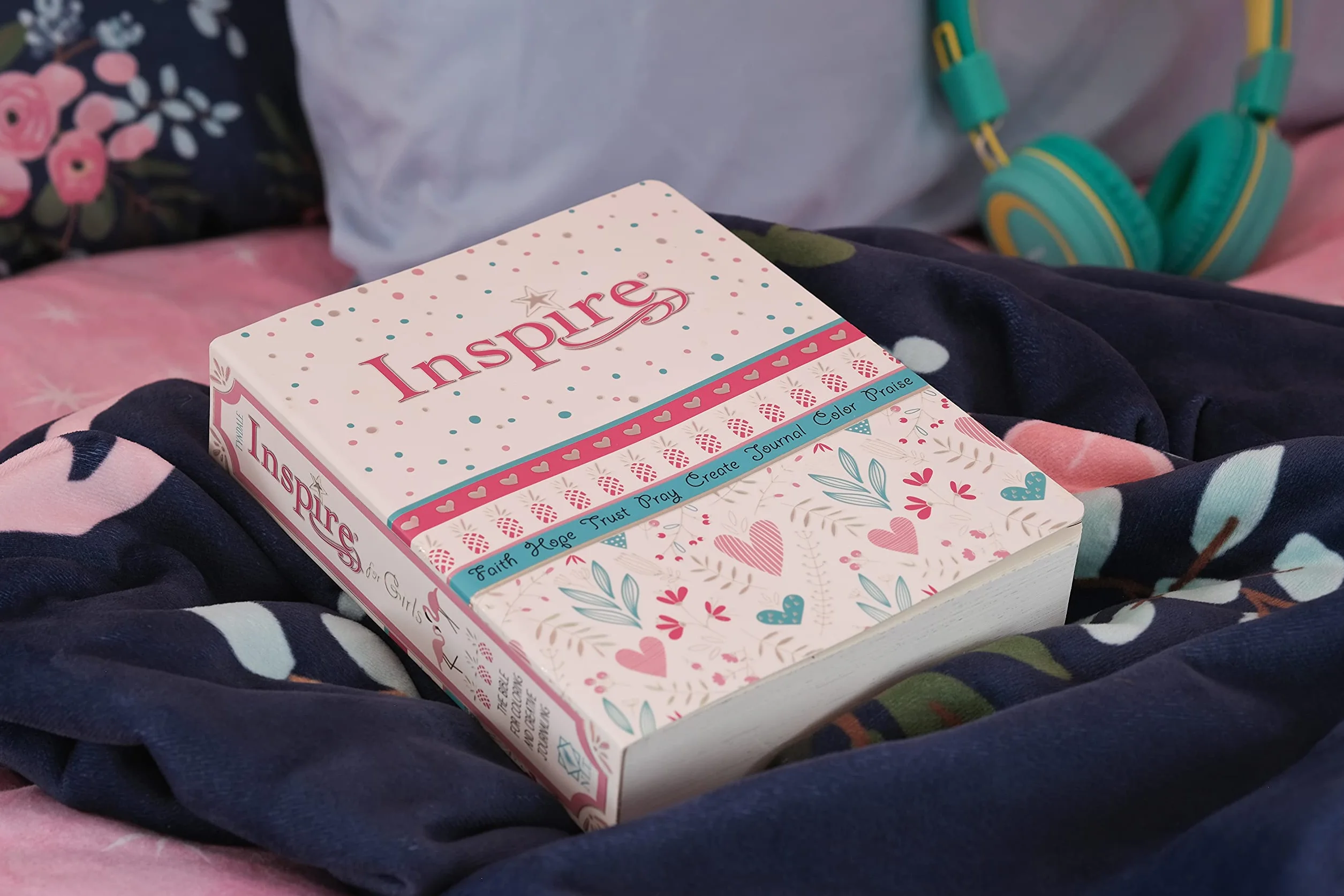 Inspire Bible for Girls New Living Translation Coloring Creative Journaling