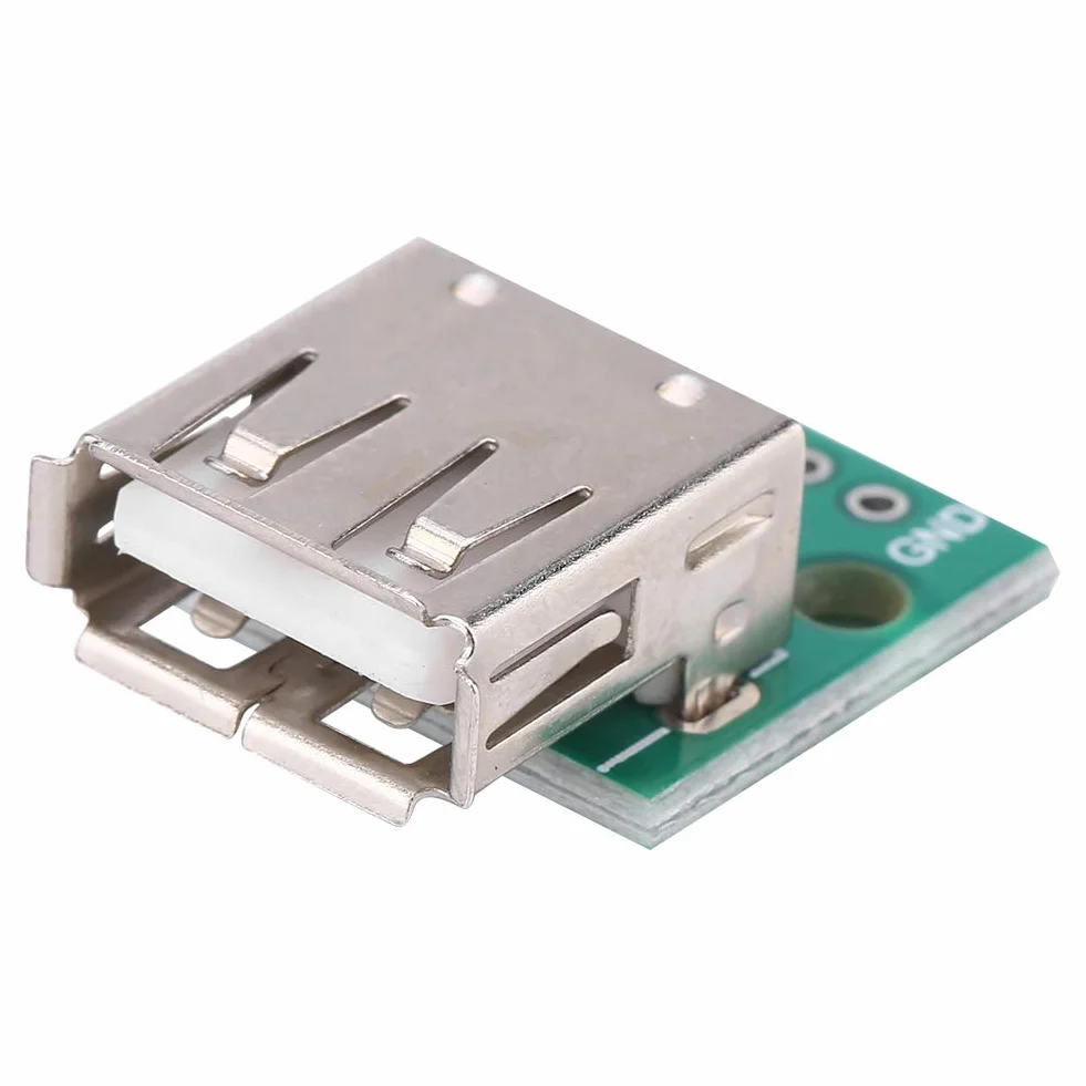 10 sztuk tabliczka zaciskowa USB, adapter USB do płytki DIP, 2,54 mm żeńskie złącze USB do lutowania, tabliczka zaciskowa USB typu A 4-pinowa tablica korkowa Mini gniazdo USB do montażu na panelu