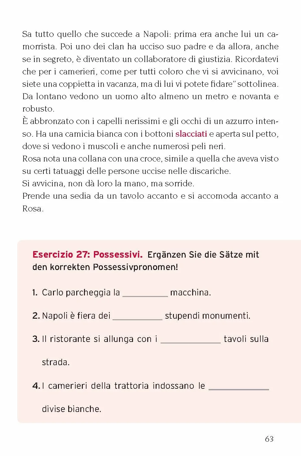 Caccia alla camorra Italienisch B2