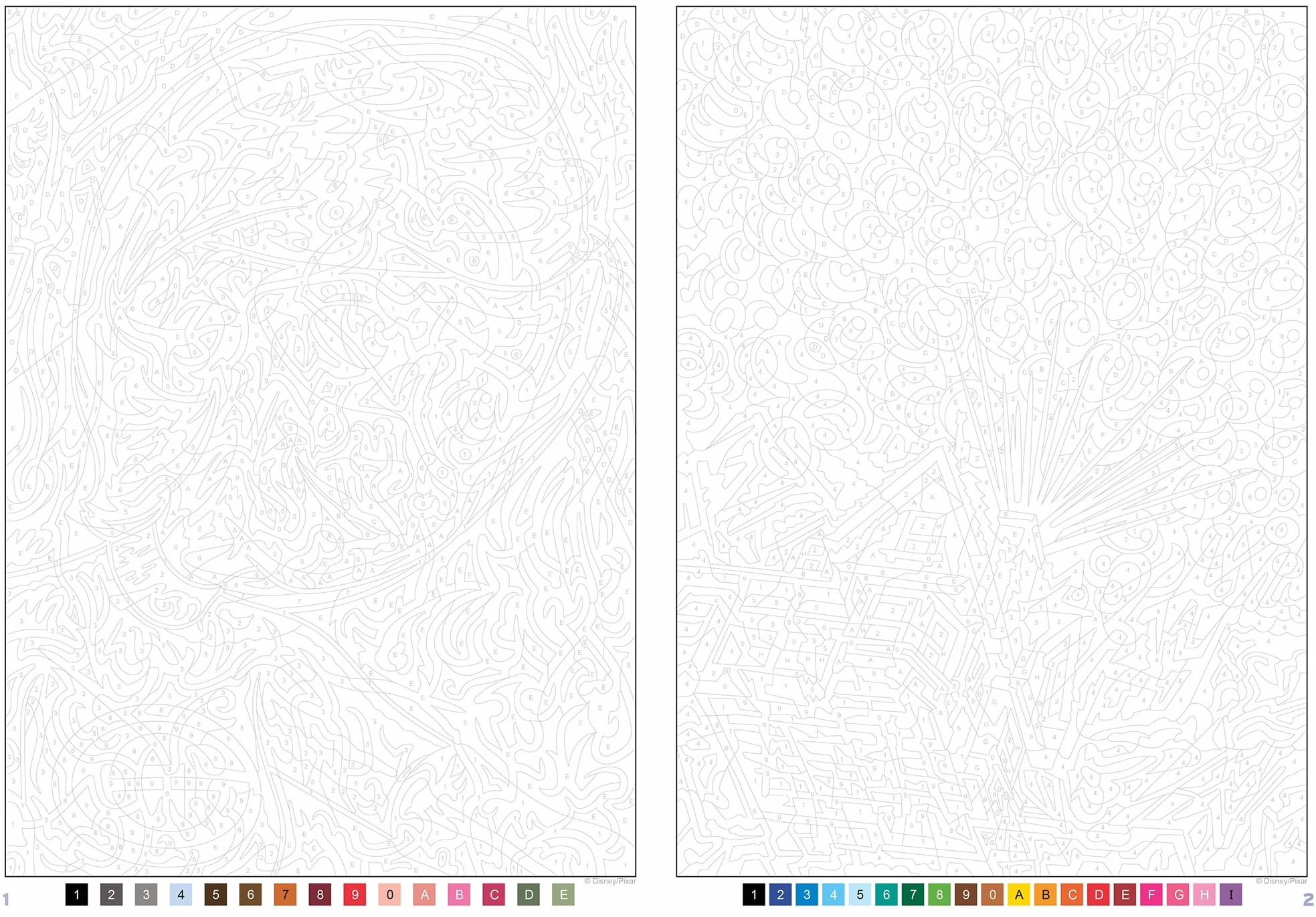 Coloriages mystères Disney Best of Pixar