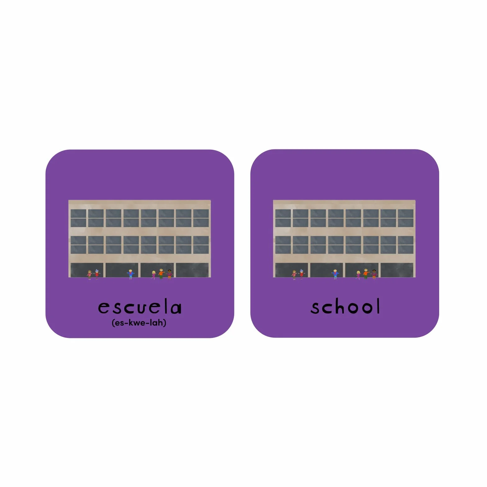 Minilingo Flashcards: Bilingual Memory Game With Spanish & English Cards