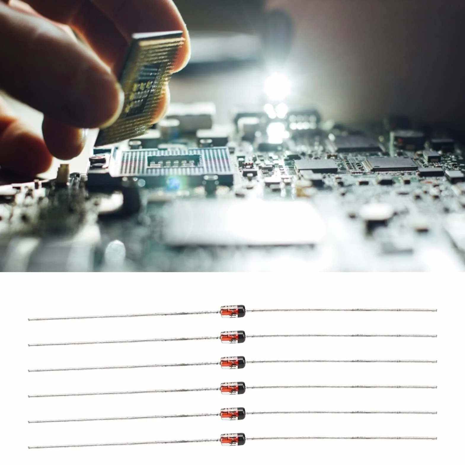 Dioda szybkiego przełączania 1N4148 200mA 100V krzemowa 500 sztuk zestaw