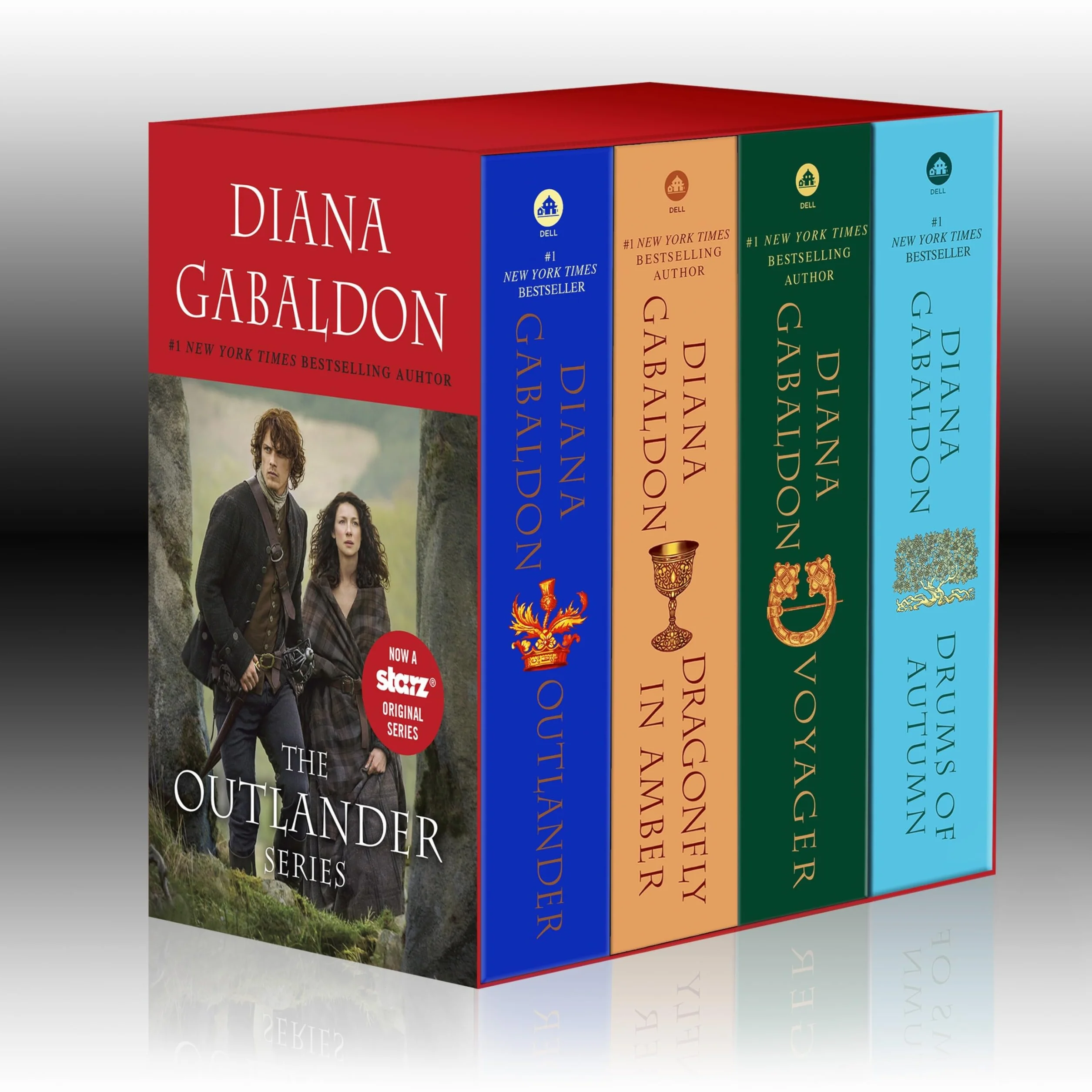 Outlander 4-Copy Boxed Set: Outlander, Dragonfly in Amber, Voyager, Drums of Autumn: 01-04