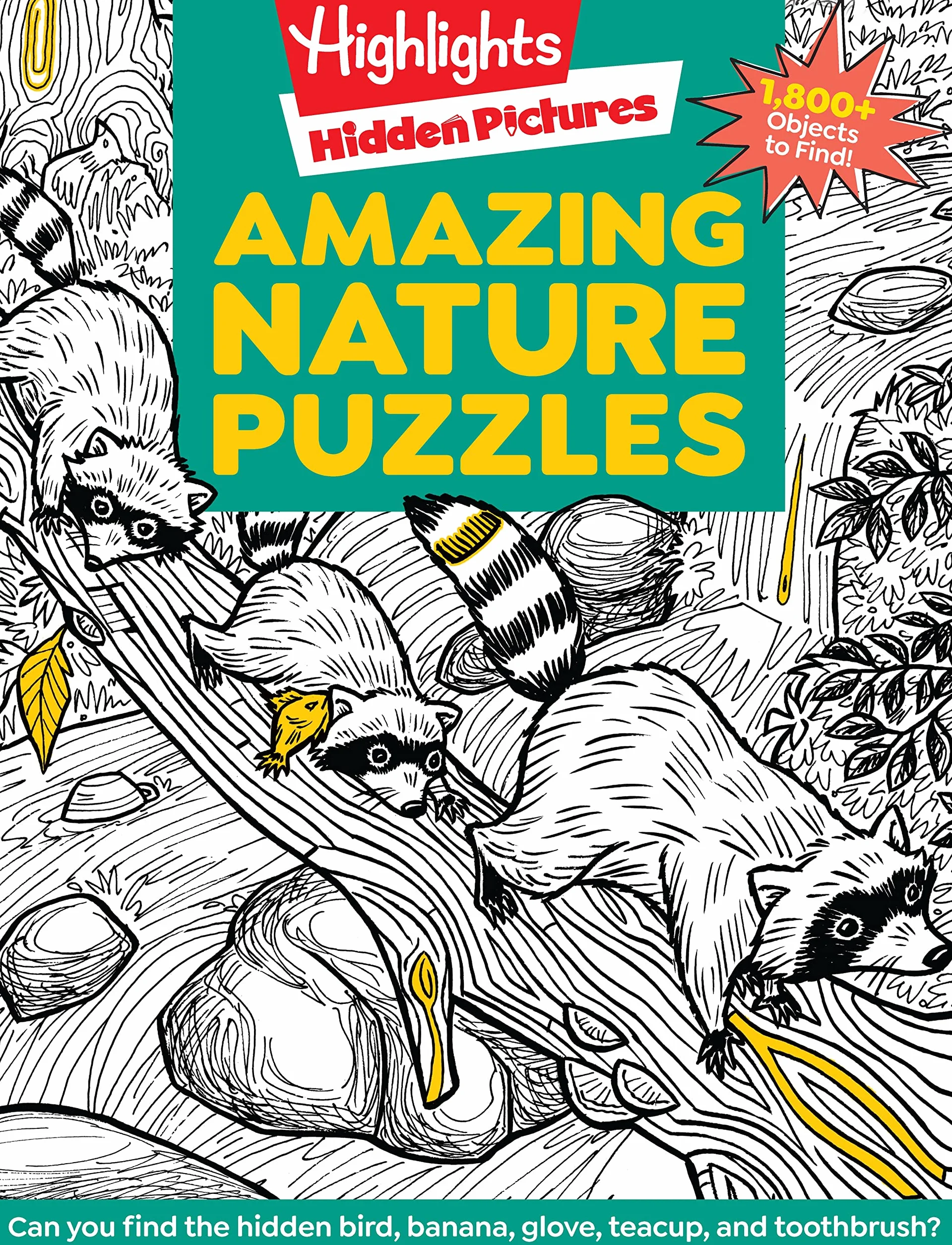 Nature Puzzles for Kids: Over 100 Hidden Pictures Activity Book
