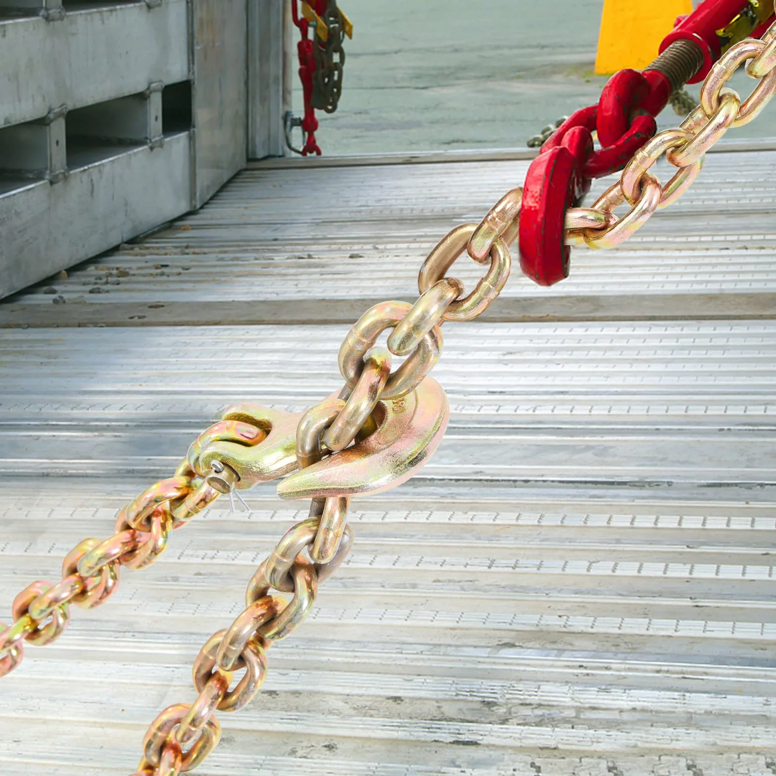 VEVOR Łańcuchy transportowe G80 Nośność 3220 kg 9,53 mm x 6 m Galwanizowana stal manganowa