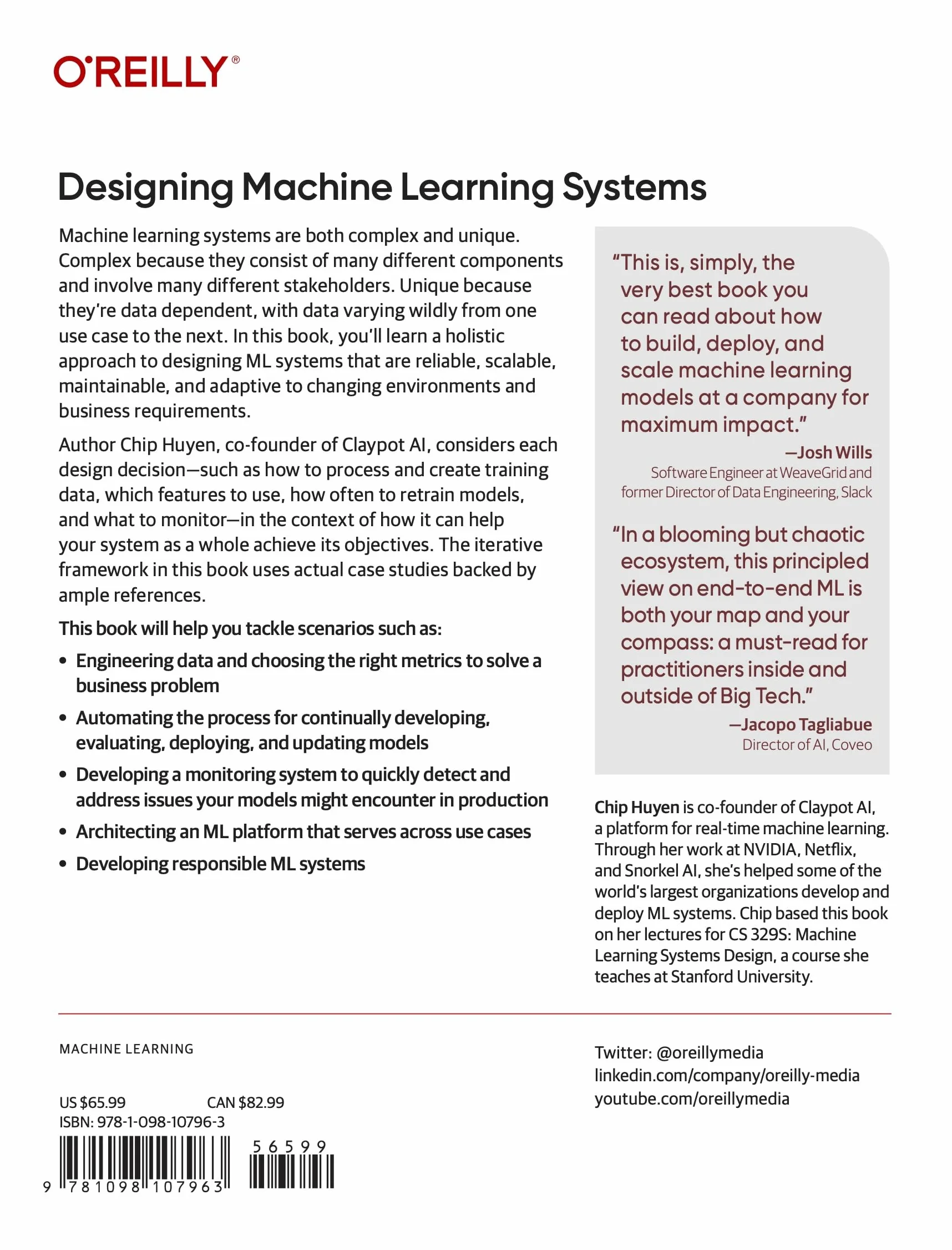 Designing Machine Learning Systems: An Iterative Process for Production-Ready Applications