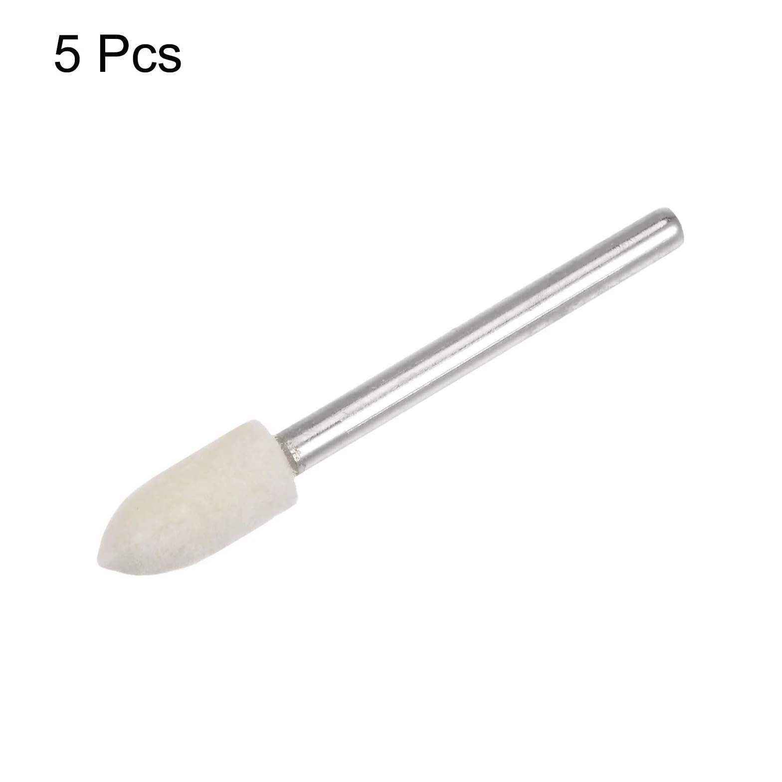QUARKZMAN 5 sztuk stożkowe bity do polerowania filcowe 6 mm głowica 1/8 cala
