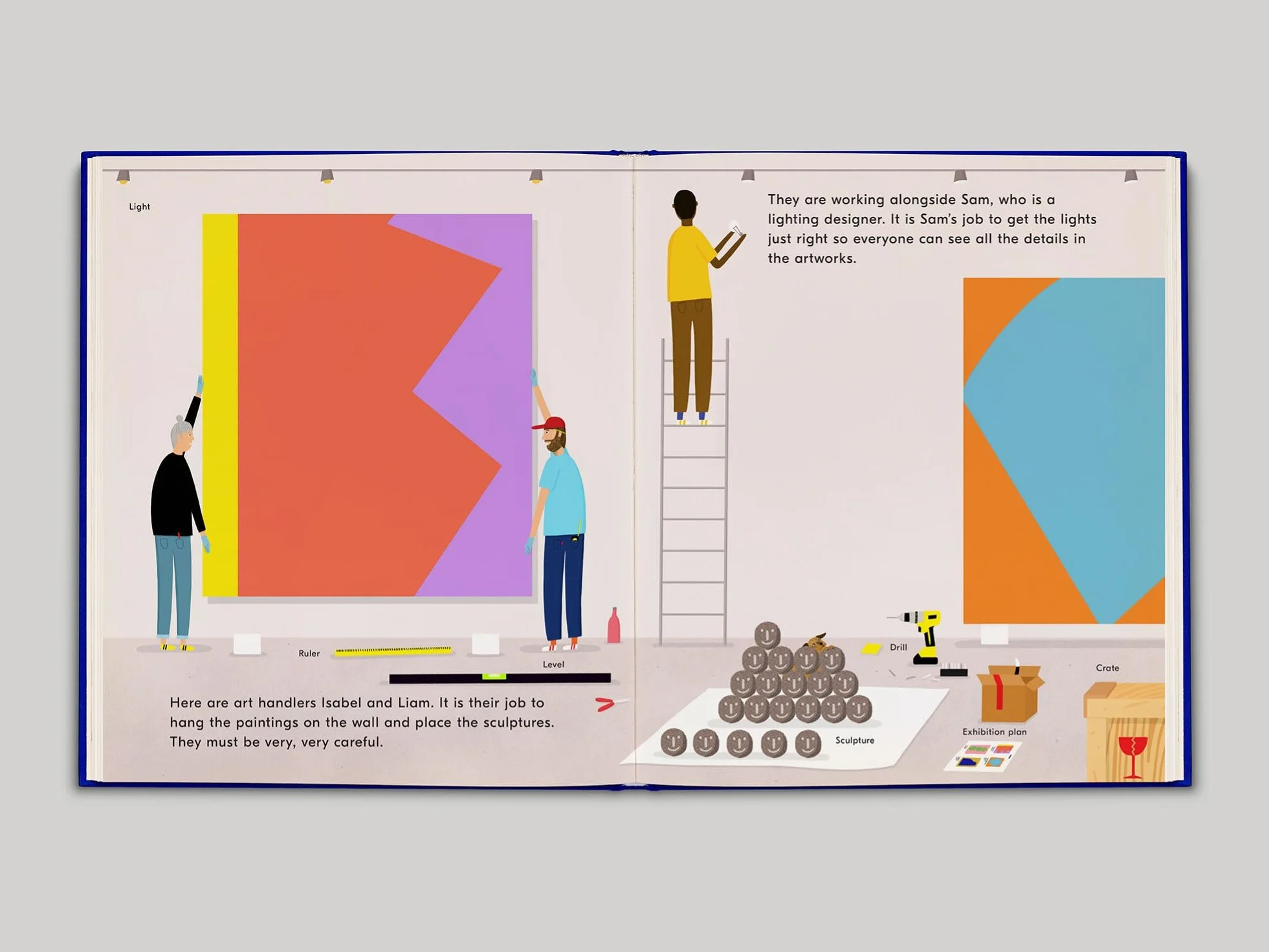 Making a Great Exhibition /anglais: (Books for Kids, Art for Kids, Art Book)