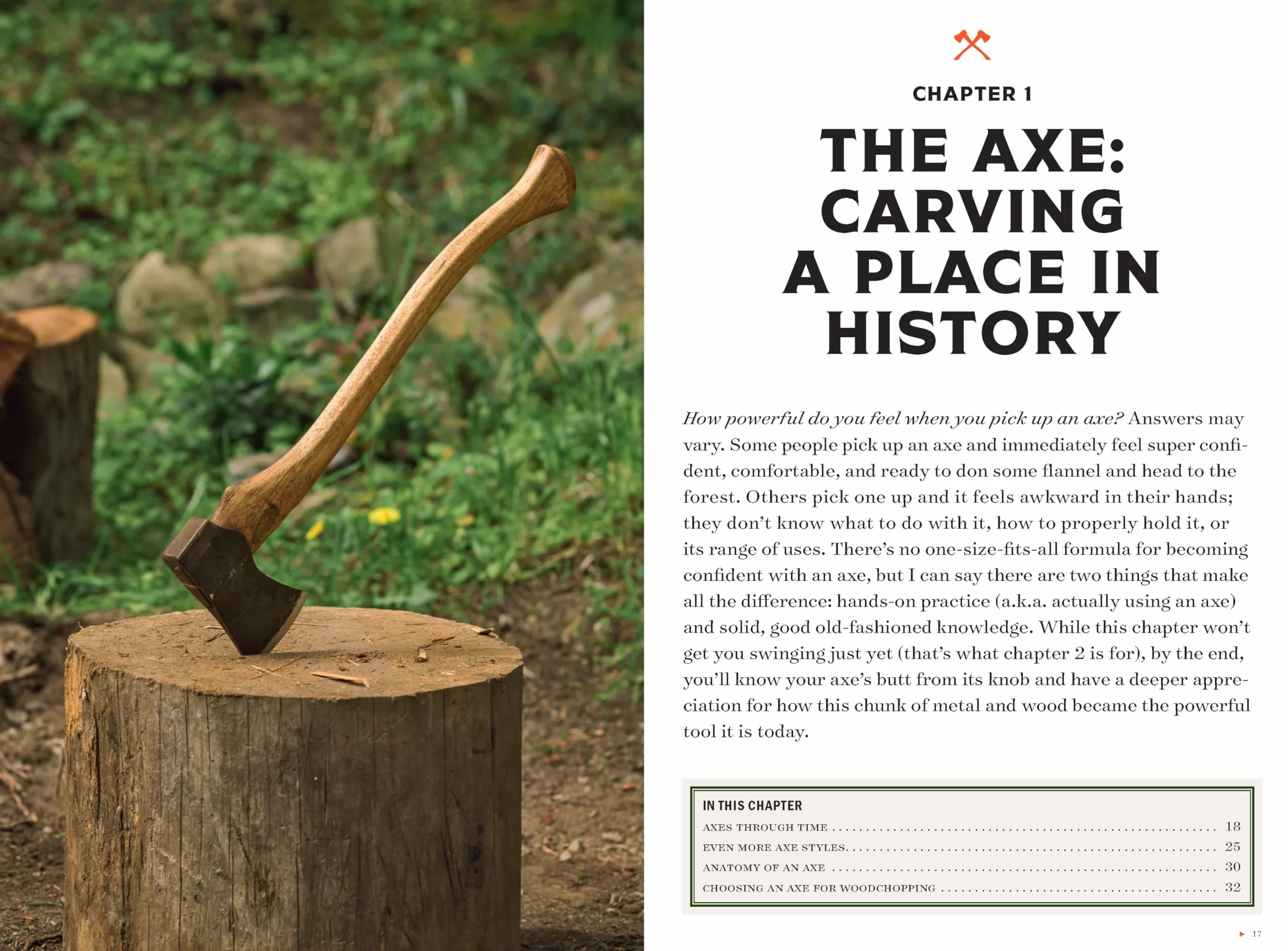Axe in Hand: Woodchopper's Guide to Blades, Wood, Fire