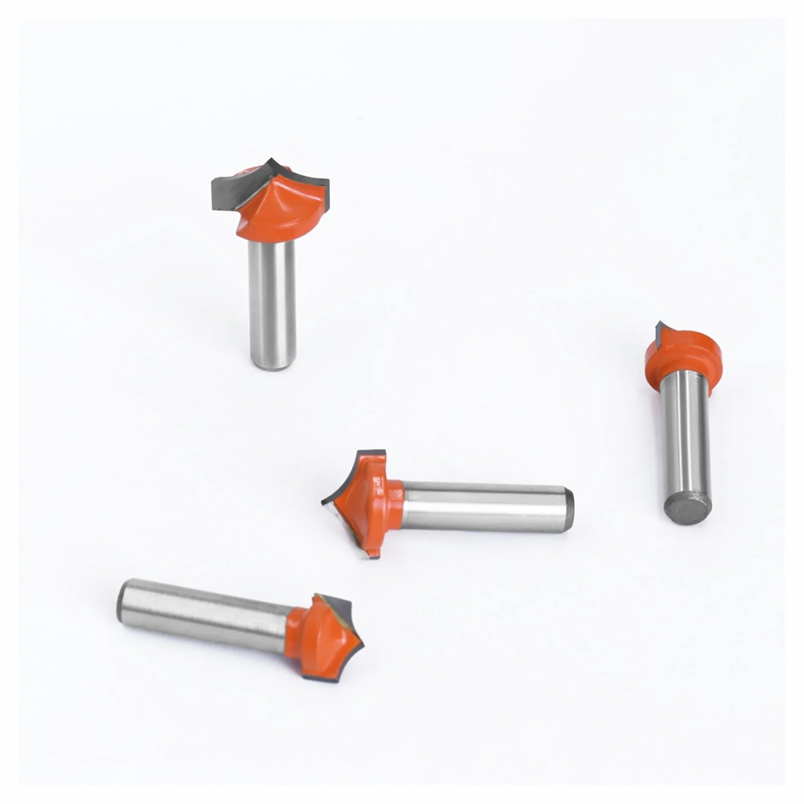 4 sztuk 8mm Shank węglik spiekany okrągły punkt Cut okrągły nos bity Shaker frezy narzędzia frez do drewna do drewna