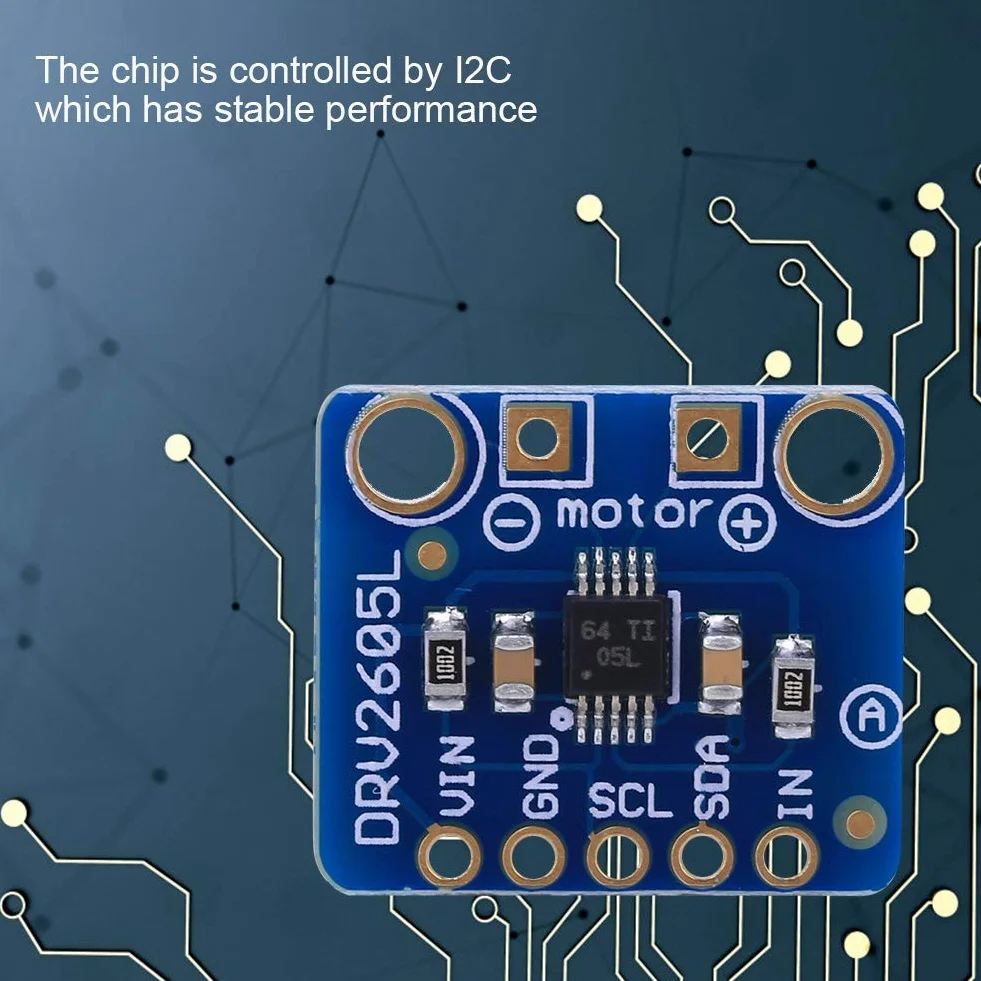 2 szt. Sterownik Haptic Silnika Wibracyjnego Wysokiej Jakości, Moduł DRV2605L z Ogólnymi Pinami Idealny dla Projektów DIY