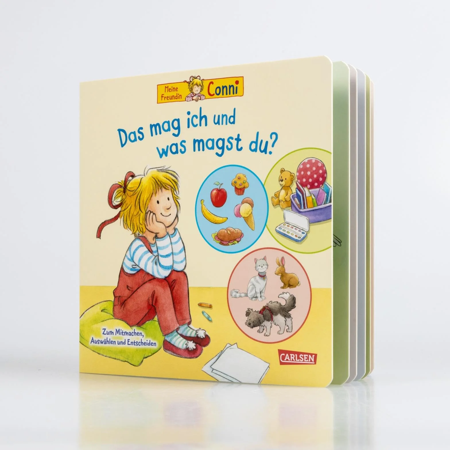 Conni-Pappbilderbuch: Meine Freundin Conni. Das mag ich und was magst du?: Zum Mitmachen, Auswählen und Entscheiden | Interaktives Buch ab 3 Jahren zur spielerischen Förderung der Selbstwahrnehmung