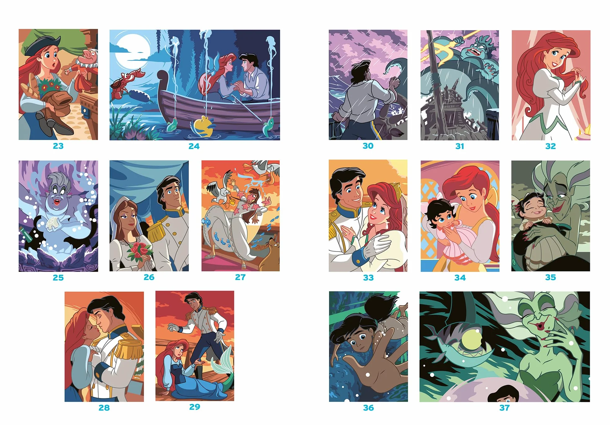 Coloriages Mystères Disney Spécial Film La Petite Sirène 50 coloriages mystères inédits