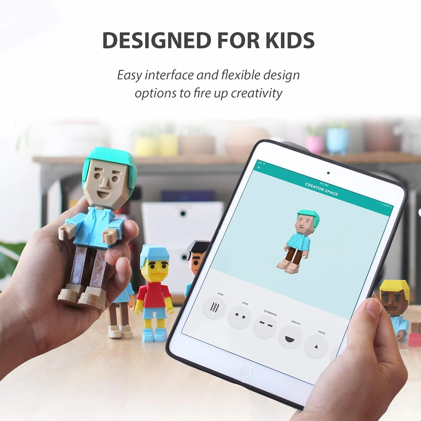 Toybox One-Touch Drukarka 3D dla dzieci i rodziny - bez oprogramowania, Twoja osobista fabryka zabawek - Ponad 10 000 cyfrowych wzorów, kreatywna nauka w domu (Alpha 2)