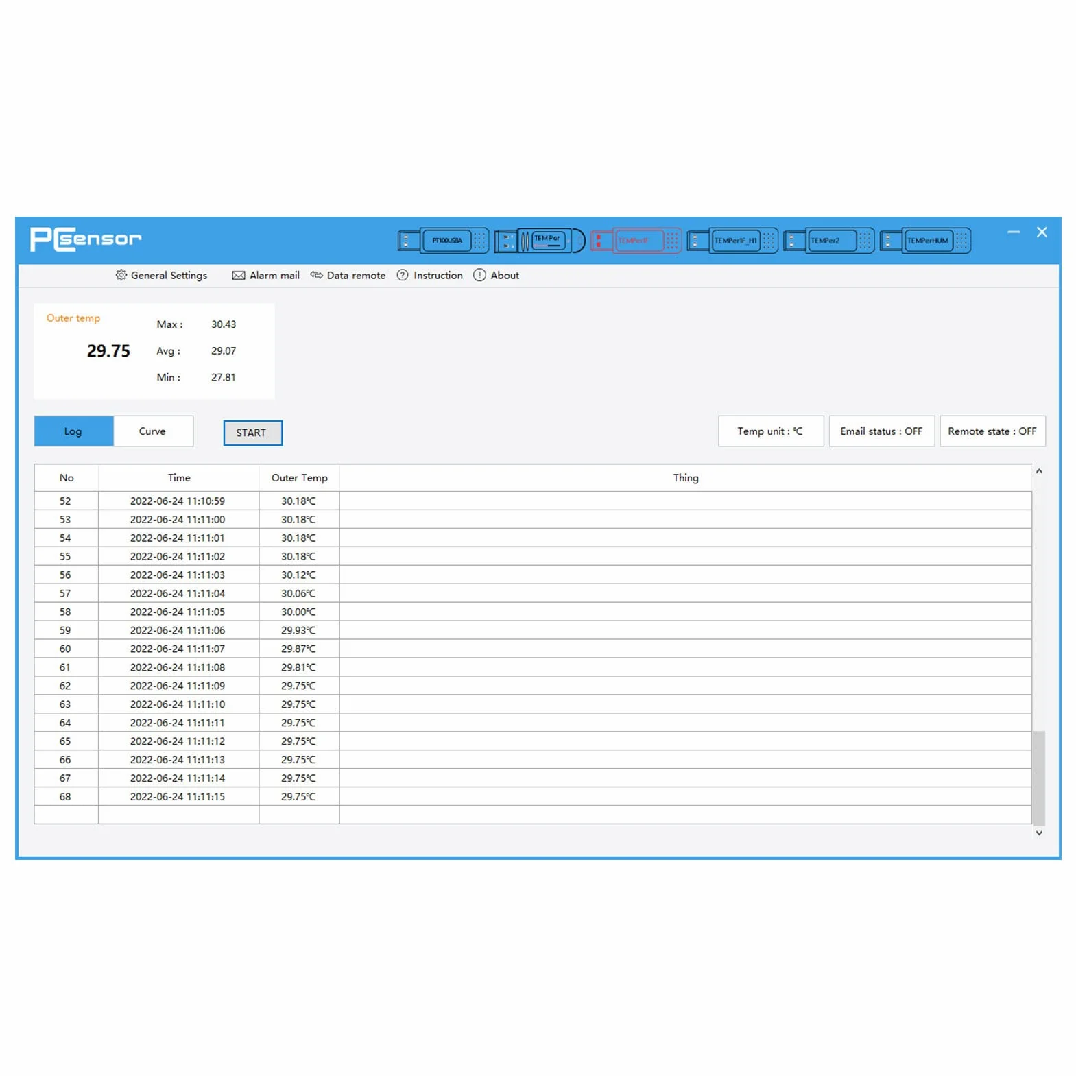 TEMPer1F Termometr Komputerowy USB, Rejestrator Czujnika Temperatury w Czasie Rzeczywistym, Rejestrator Danych Monitorowania Temperatury Otoczenia, Alarm Górnej Dolnej Granicy Temperatury, dla Systemu
