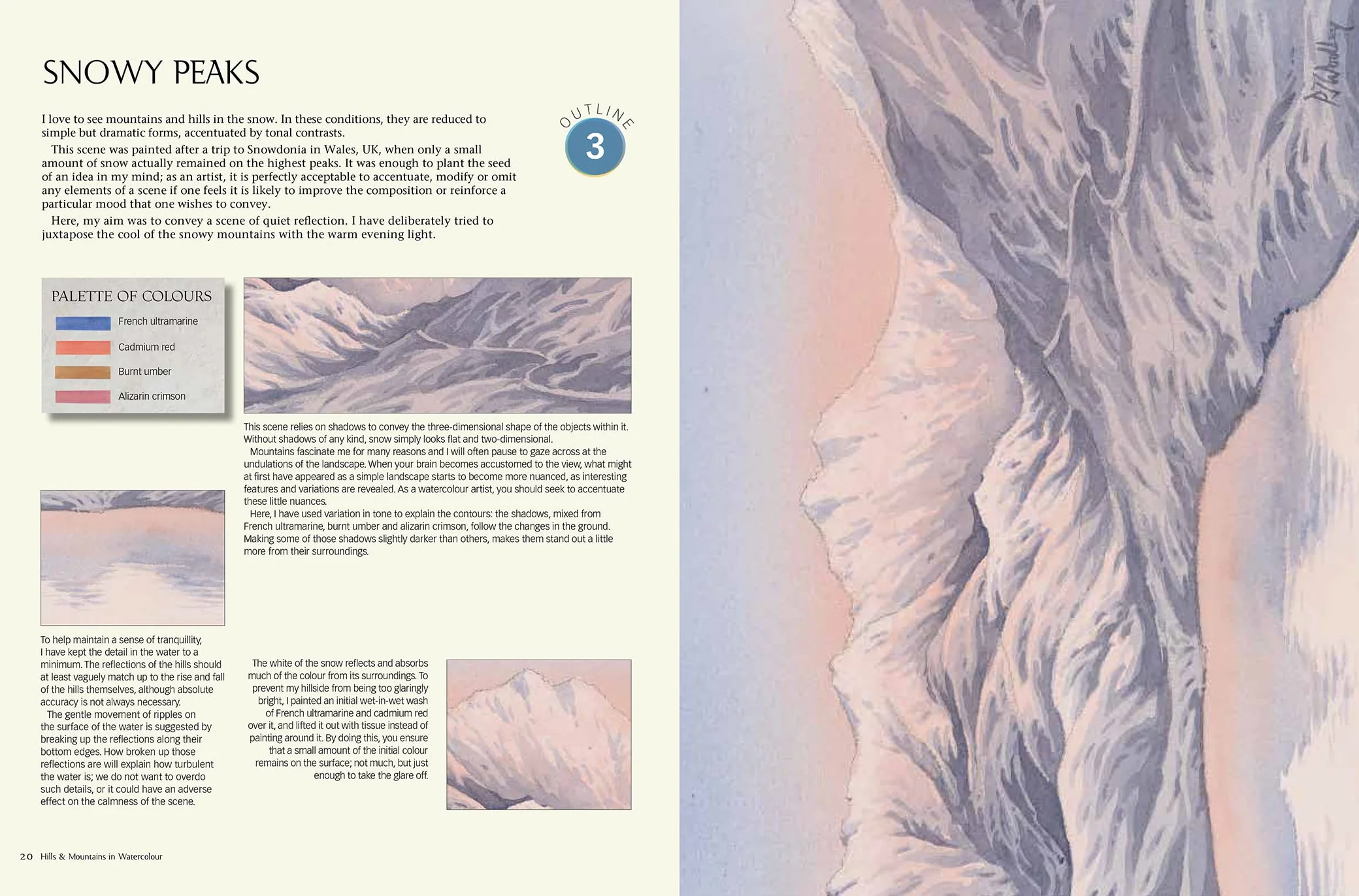 The Watercolour Sourcebook: 60 Inspiring Pictures to Transfer and Paint with Full-Size Outlines