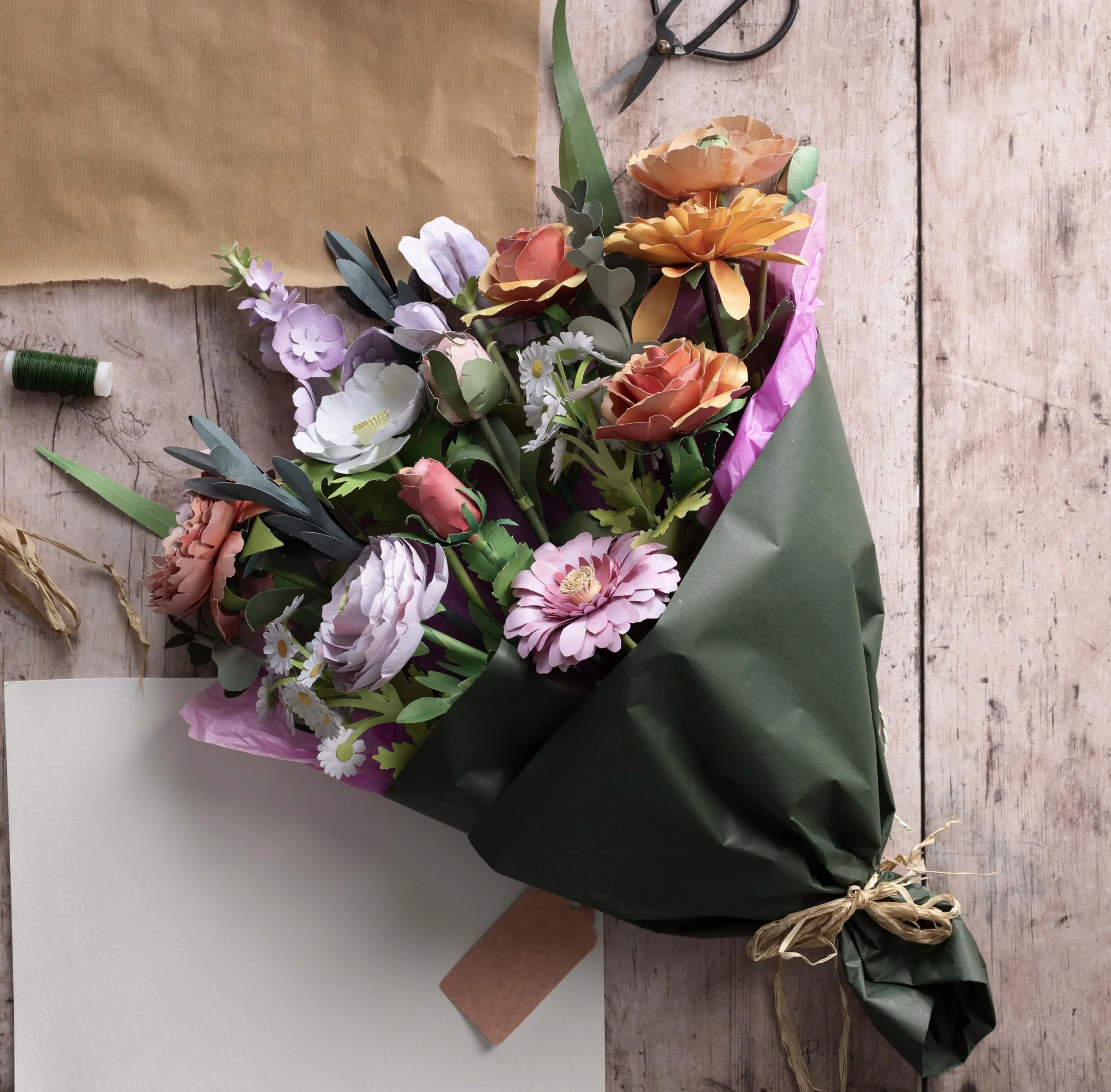 The Bouquet in a Book: Pre-Punched Pages to Press Out and Make: 1