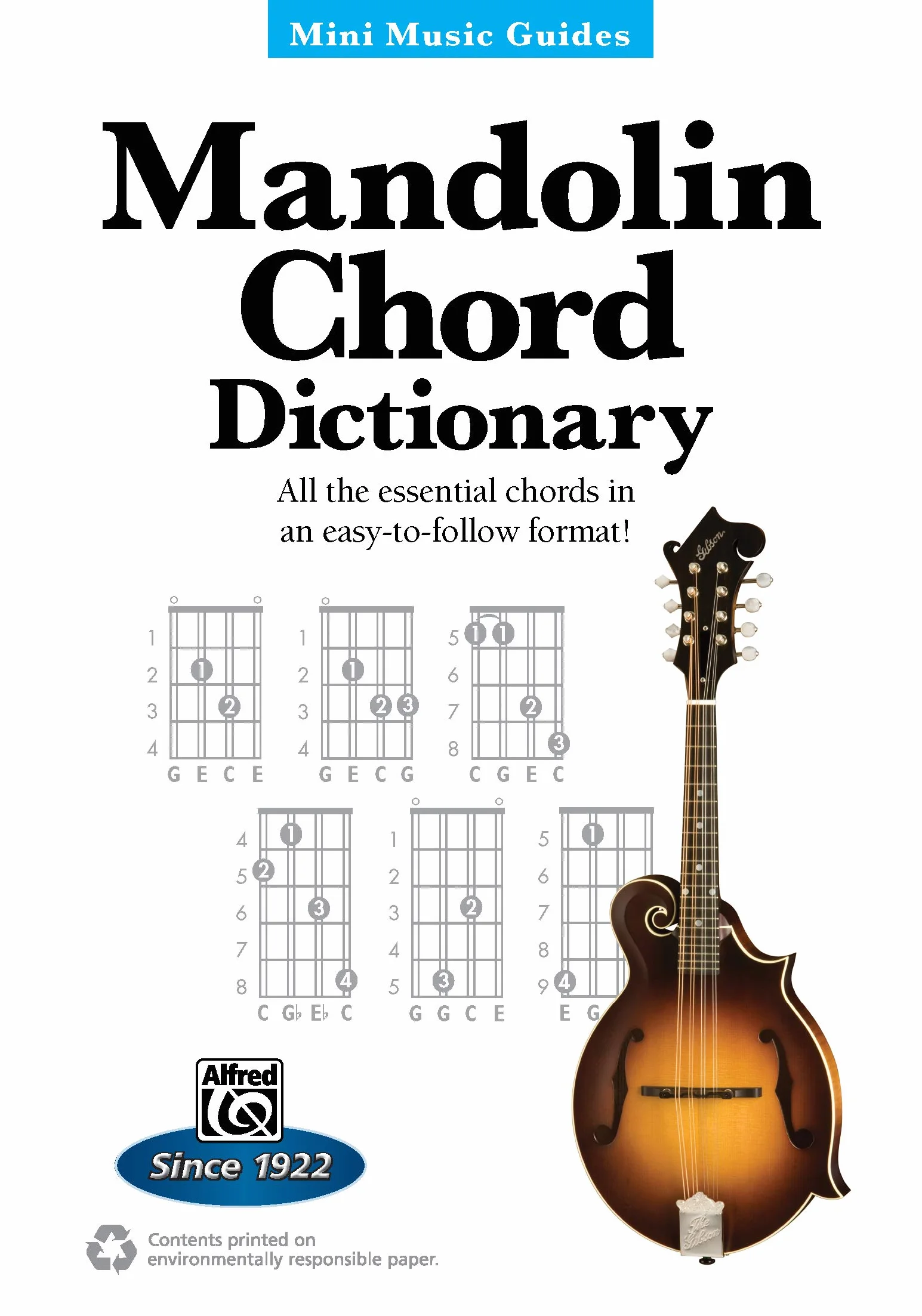 Mandolin Chord Dictionary: Essential Chords in Easy-to-Follow Format