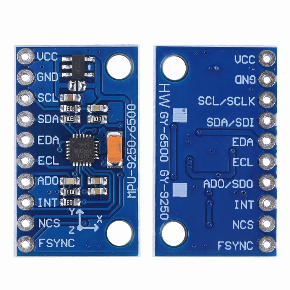 NIKOU MPU-9250 moduł żyroskopowy, 9-osiowy-16-bitowy czujnik przyspieszenia 3~5V