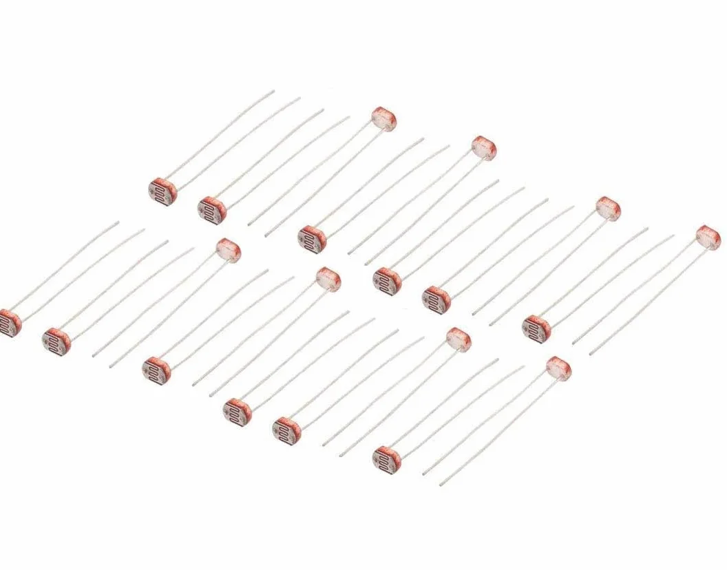 DollaTek 100 sztuk 5516 fotorezystor LDR CDS 5 mm czujnik oporu zależnego od światła