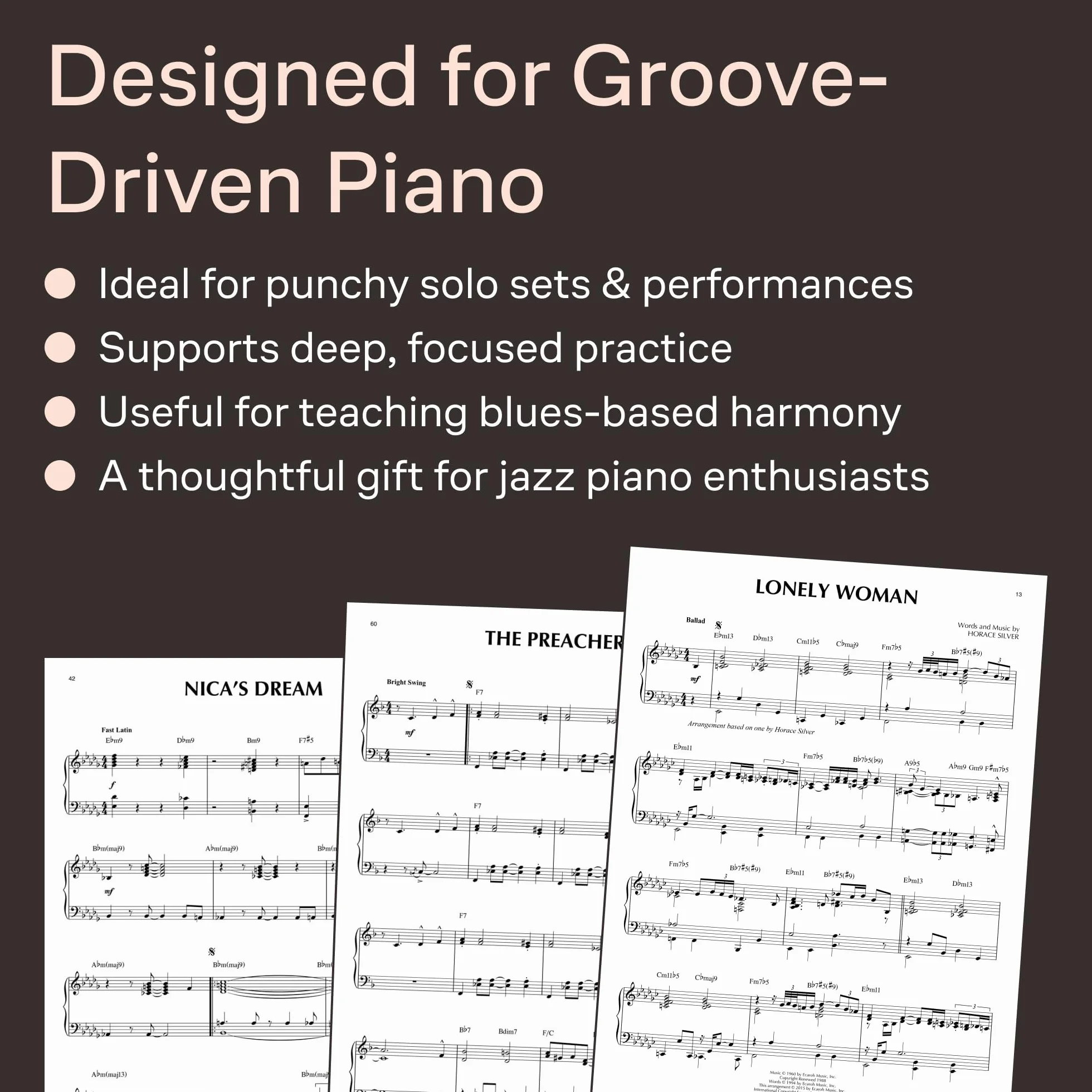 Horace silver piano: Jazz Piano Solos Series Volume 34