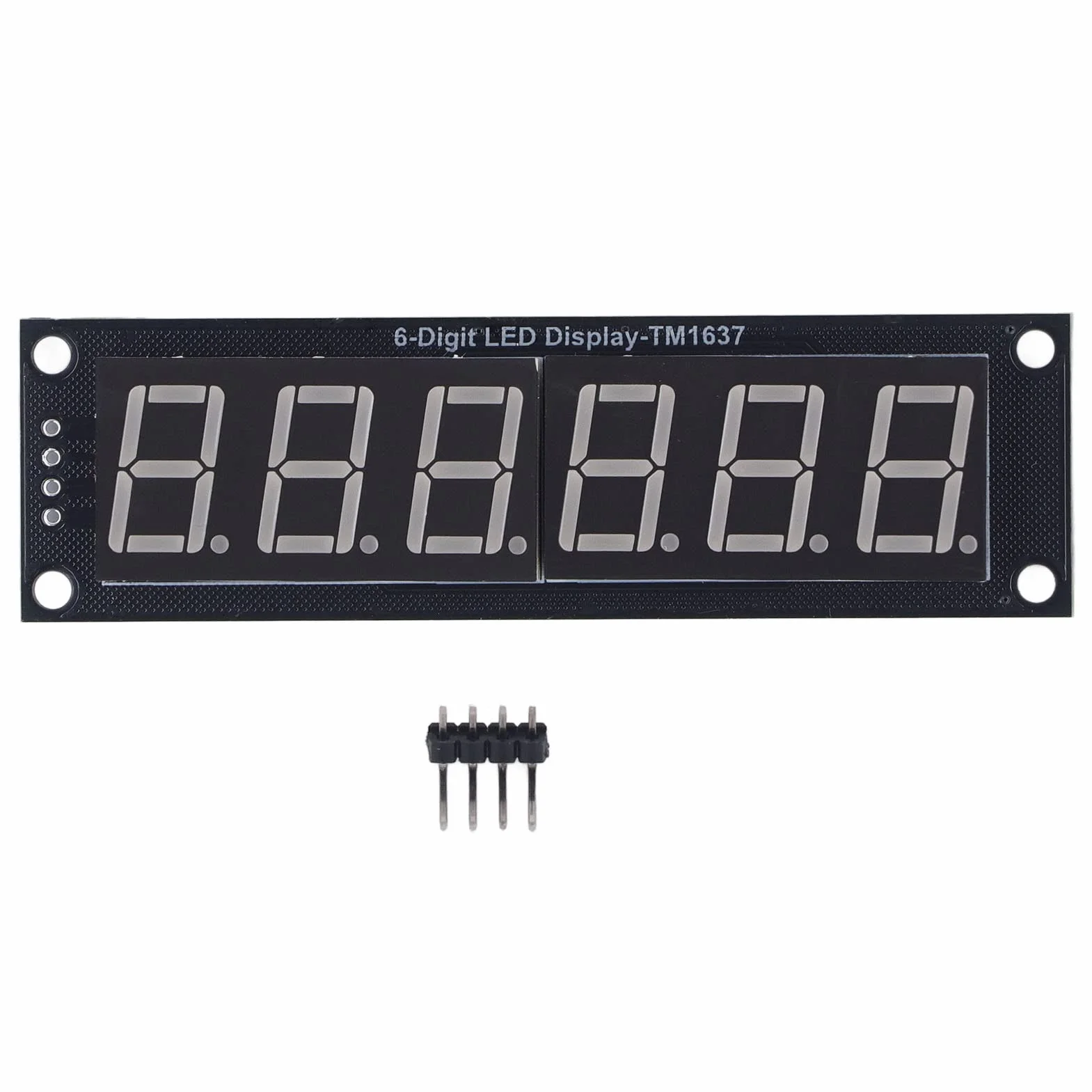 5V 2Pin IO 6 Cyfr 7 Segmentowy Moduł LED 0.56in Wyświetlacz LED Cyfrowy Moduł w Kształcie Tuby TM1637 Rurka Wyświetlacza Sterownika dla DIY Komponentów Elektronicznych