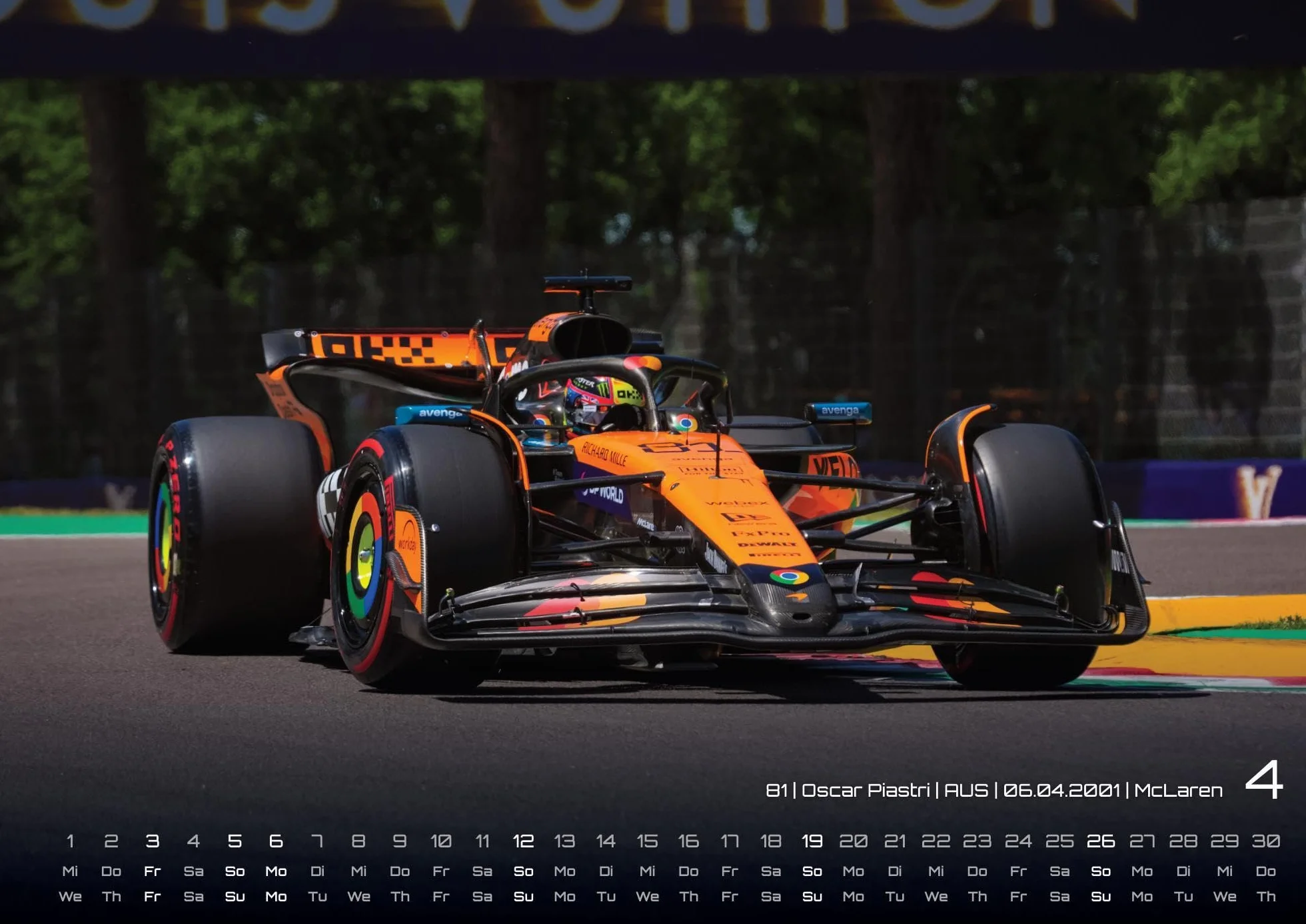 Formel 1 Kalender 2026 DIN A2: F1 Grand Prix Wandkalender für Fans