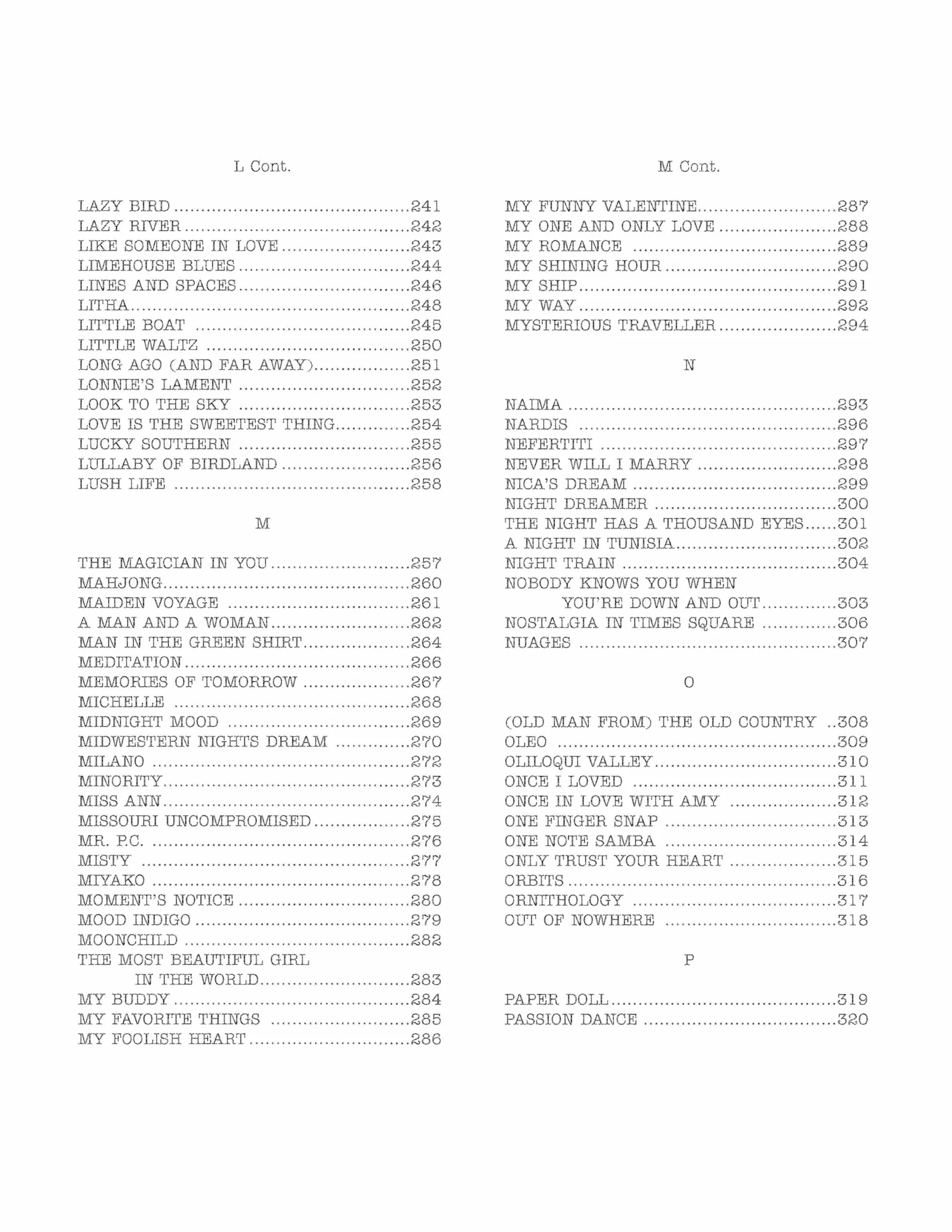 The Real Book Volume I Sixth Edition C Edition