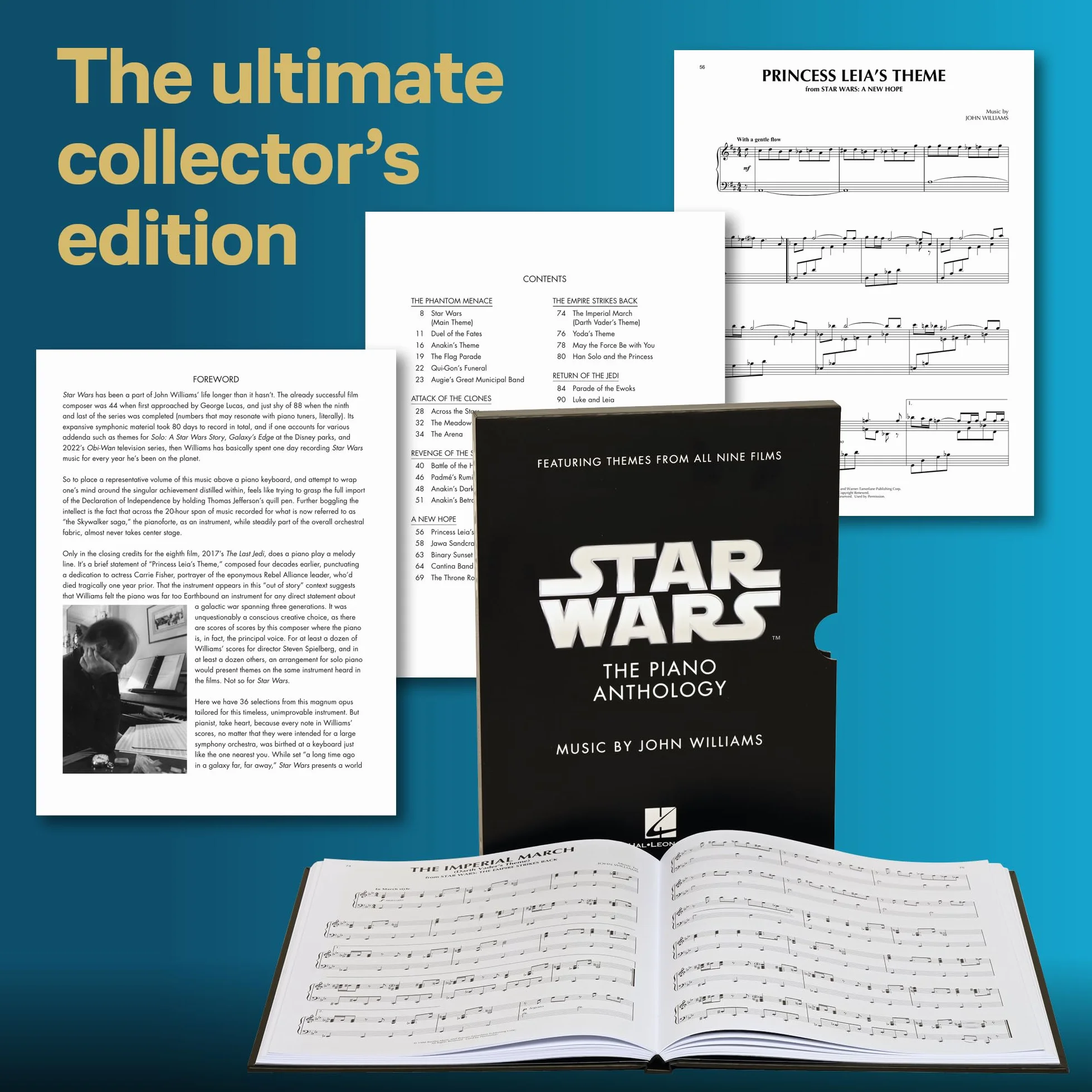 Star Wars: The Piano Anthology - John Williams Deluxe Hardcover Edition