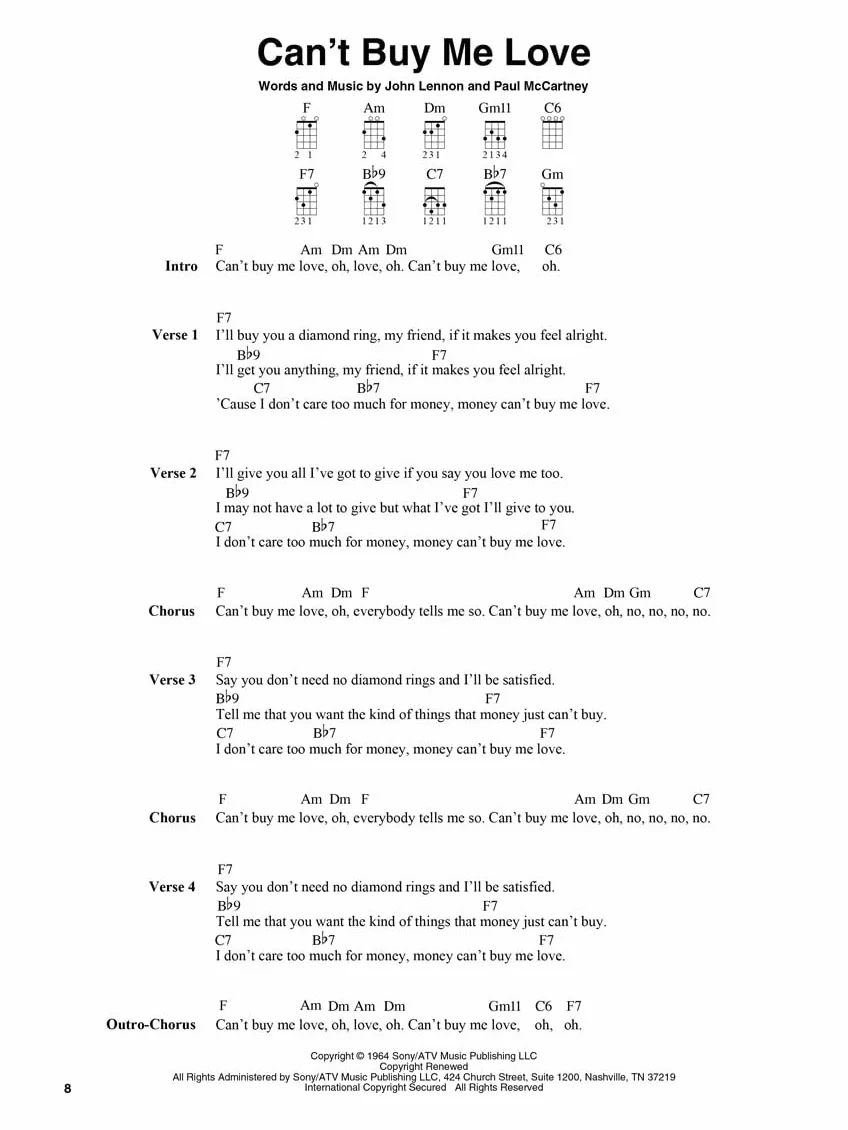 The Beatles for Fingerstyle Ukulele