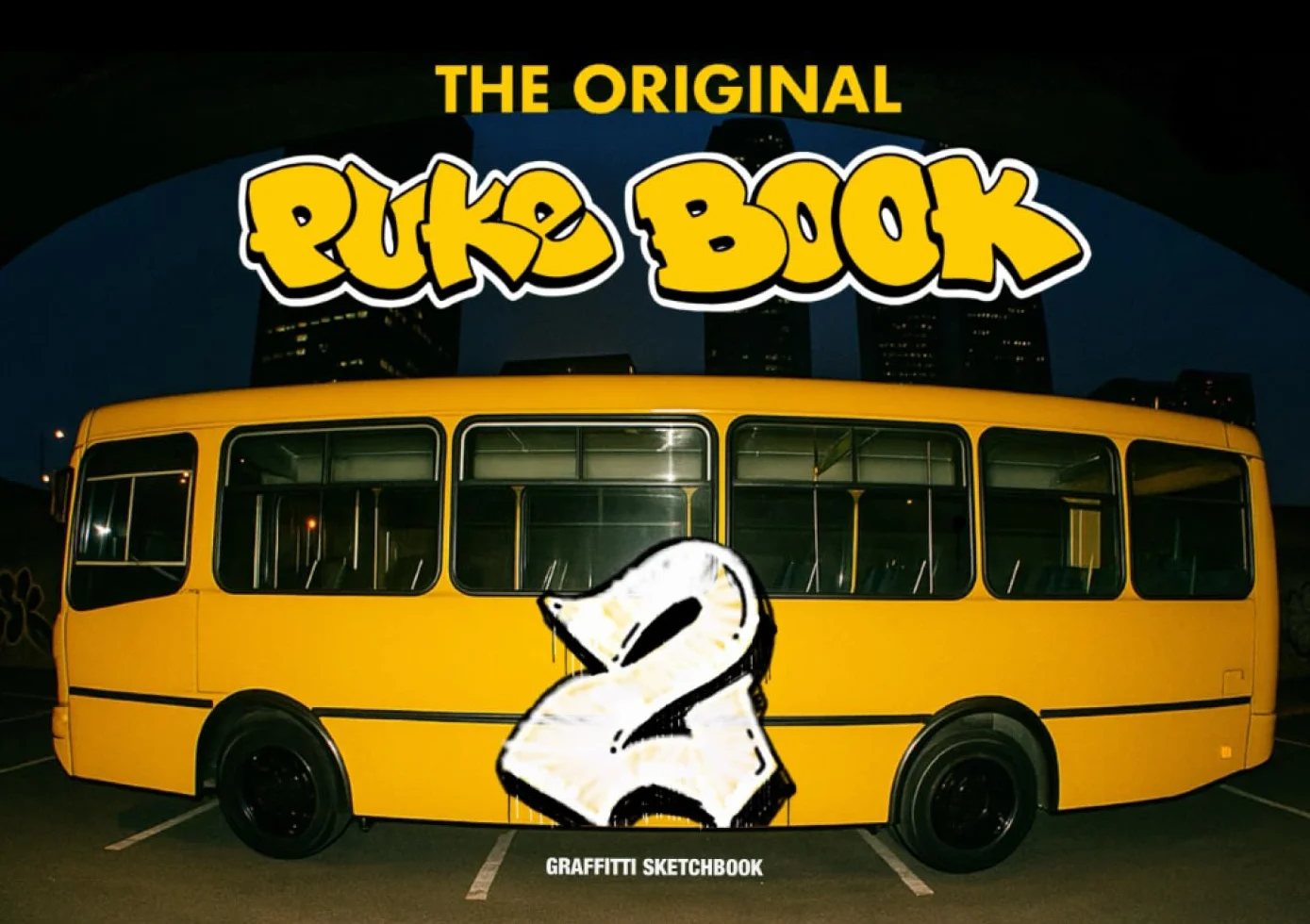 The Original PUKEBOOK 2 Graffiti Sketchbook 8.5 x 6 Inches Pro Blackbook Sketchpad