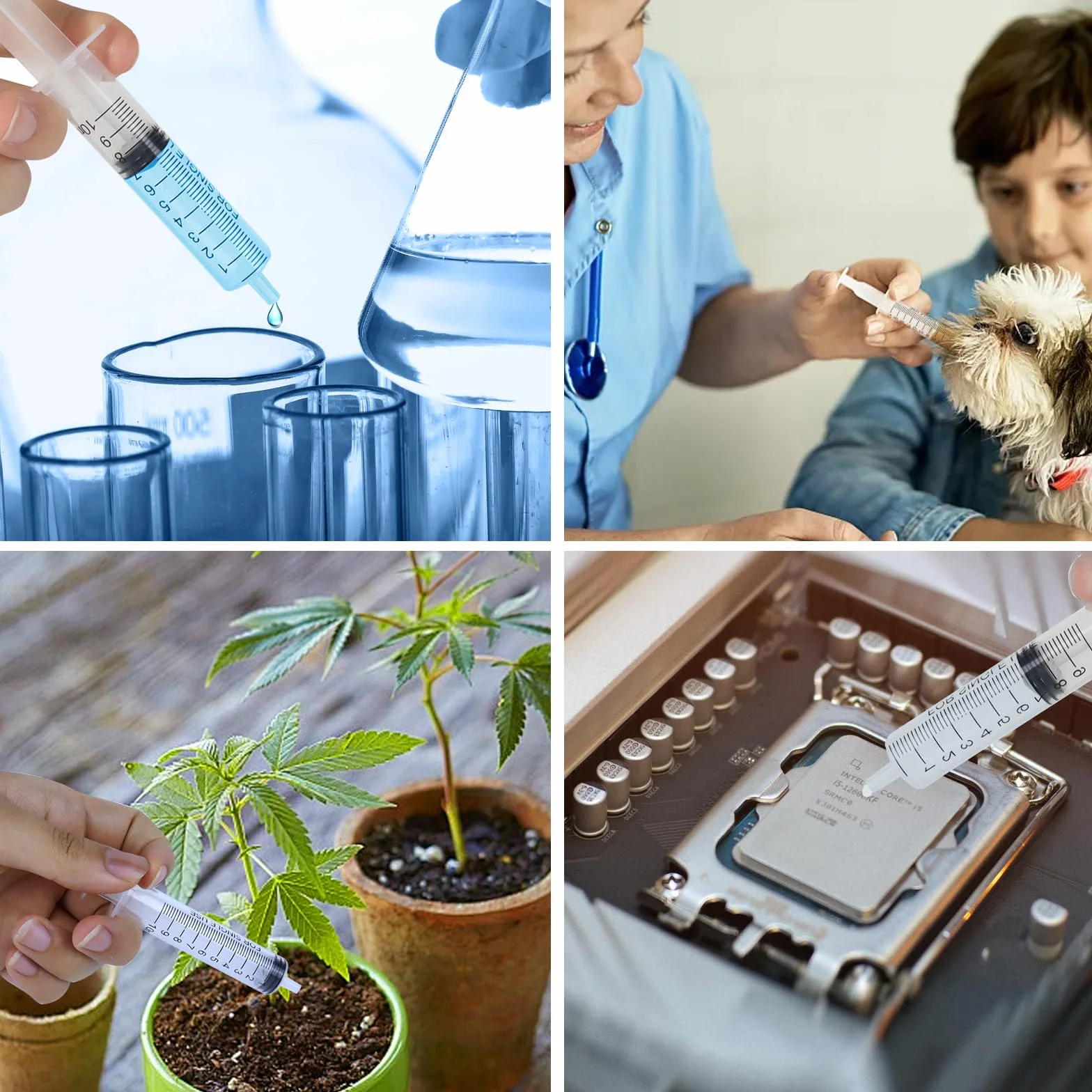 24 strzykawki 10 ml, strzykawki 10 ml, z nasadką, sterylna strzykawka dozująca, bez igły, jednorazowe strzykawki 10 ml, do nawadniania roślin, małych zwierząt domowych, laboratorium naukowe