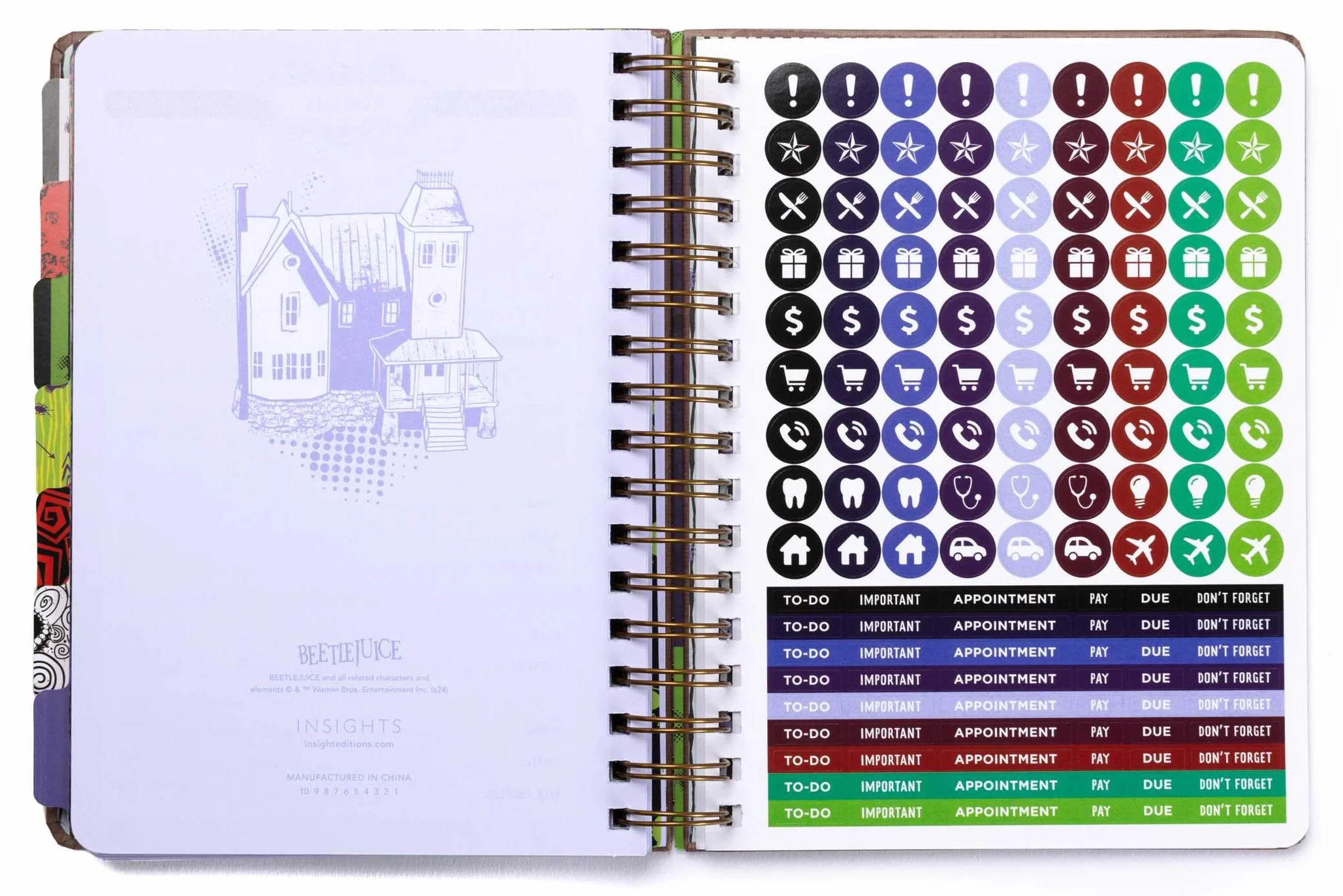 Beetlejuice 13-Month Weekly Planner 2025