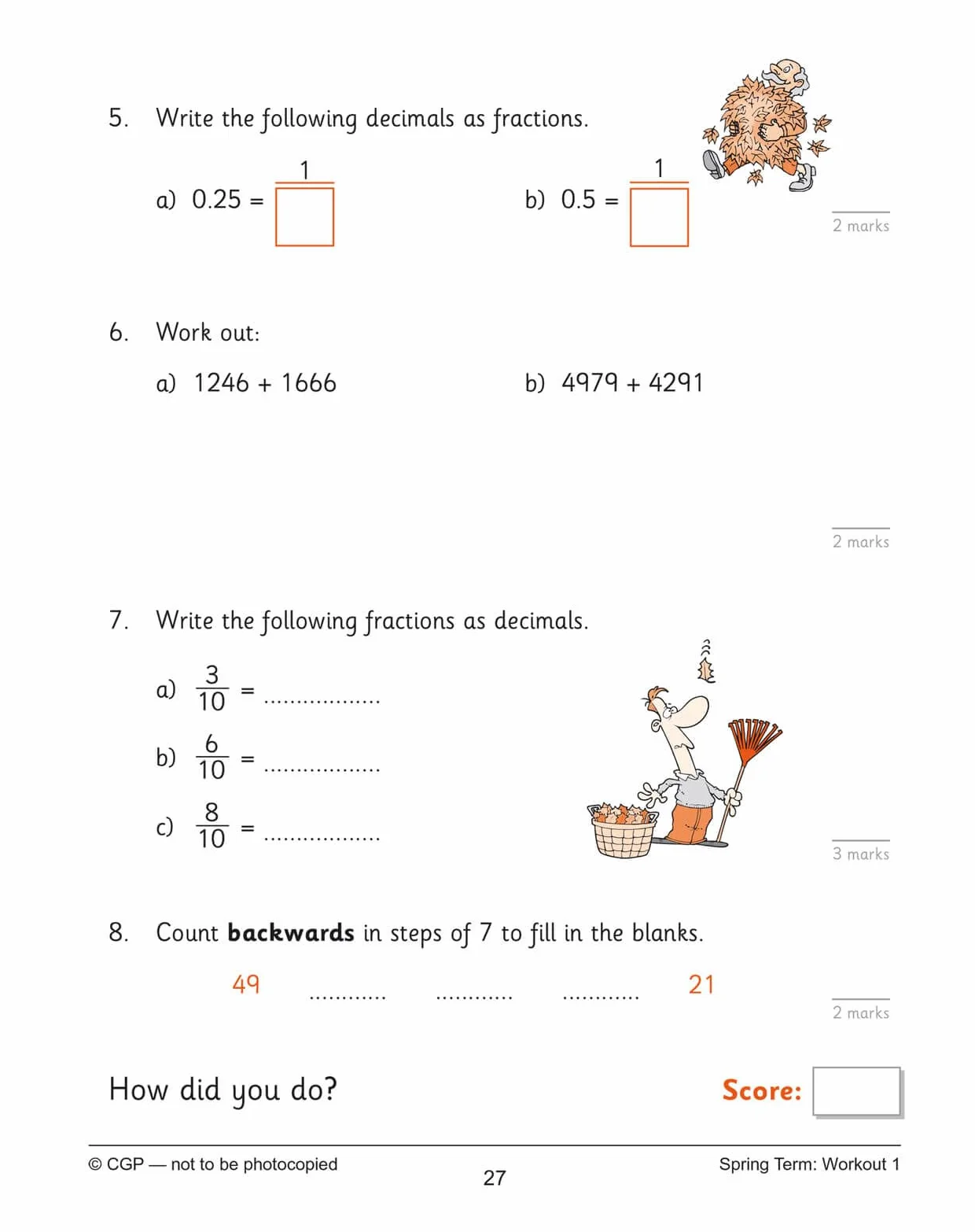 KS2 Year 4 Maths 10-Minute Weekly Workouts: Arithmetic