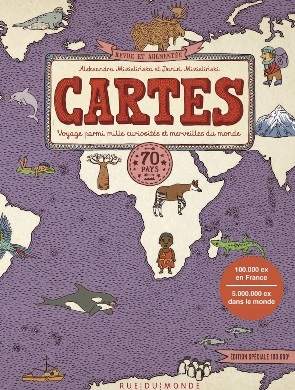 Cartes: 70 pays - Voyage parmi mille curiosités et merveilles du monde
