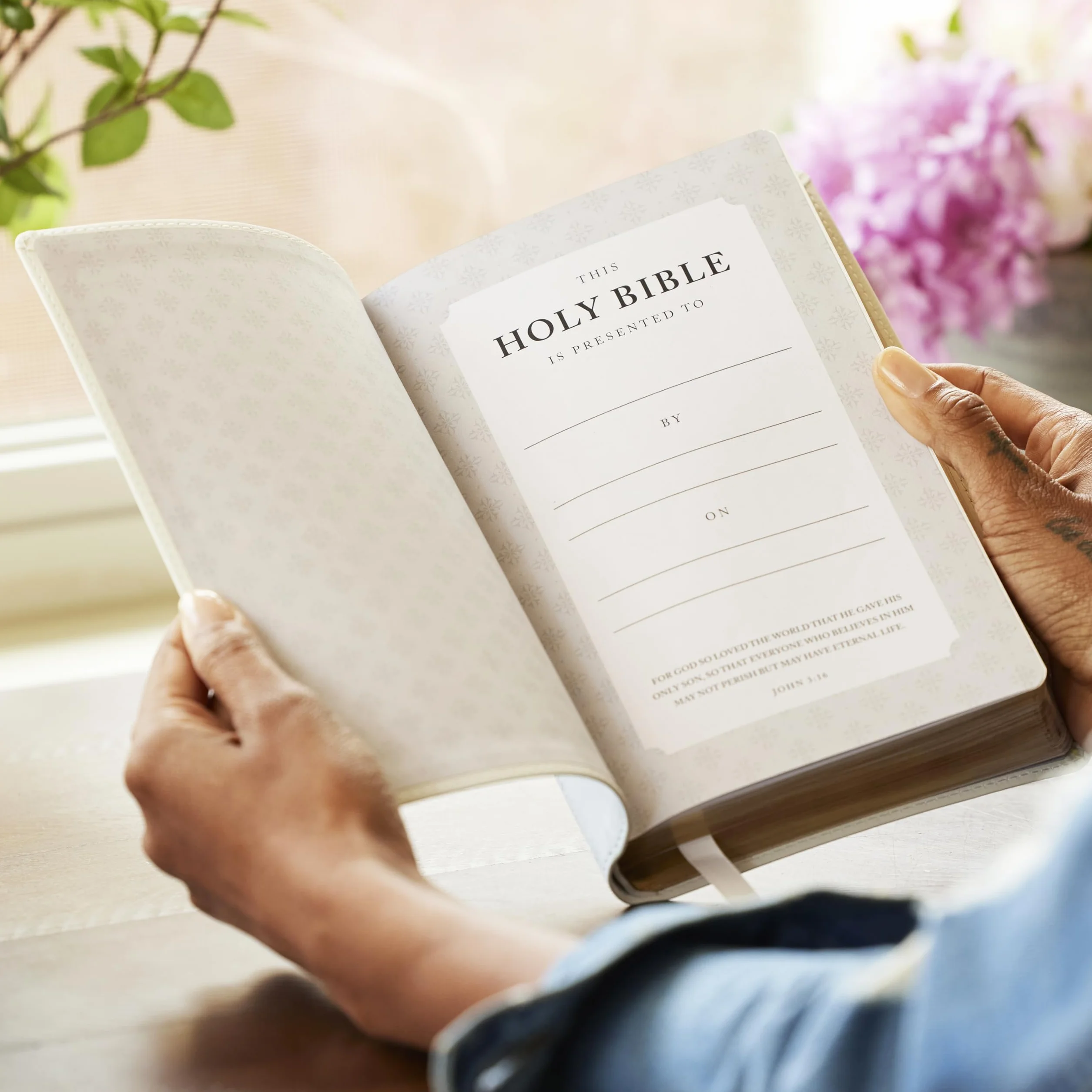 Catholic Bible, Leathersoft, White, Comfort Print, Nrsv, Gift Edition